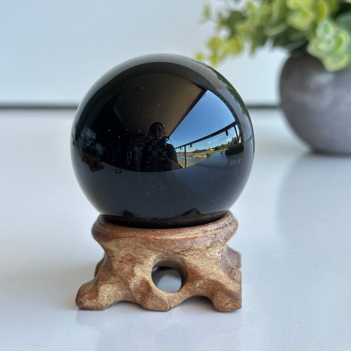 Black Obsidian Sphere 5.3cm