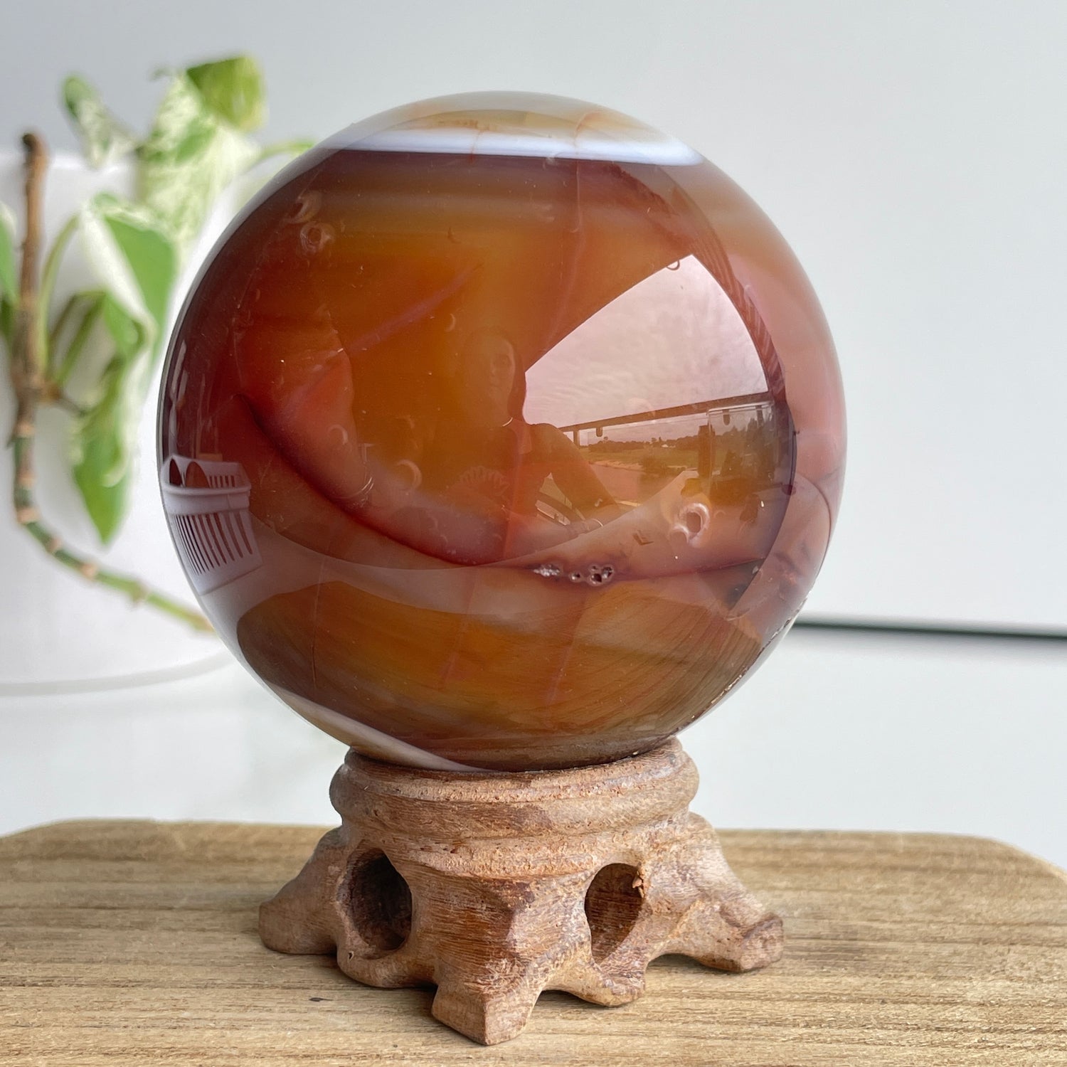 Carnelian Sphere 7.3cm