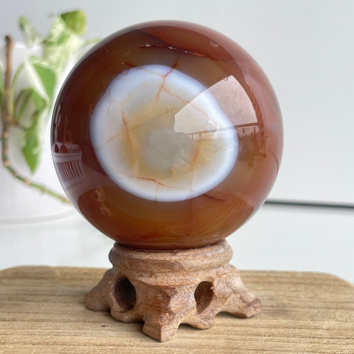 Carnelian Sphere 7.3cm