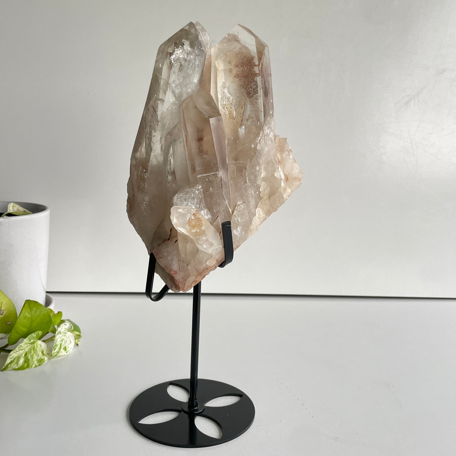 Clear Quartz Cluster In Stand 23.3cm