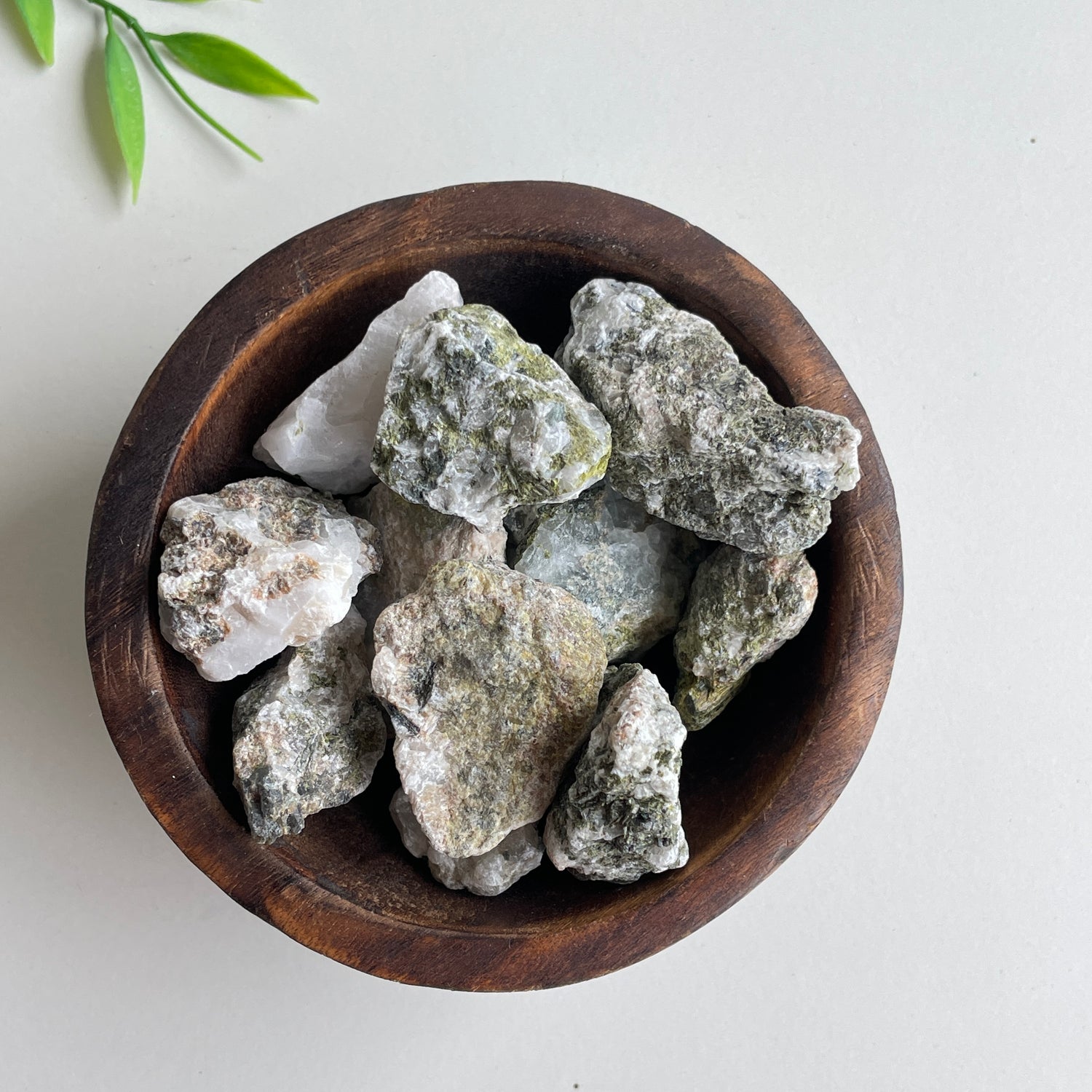 Epidote in Quartz Chunk Small