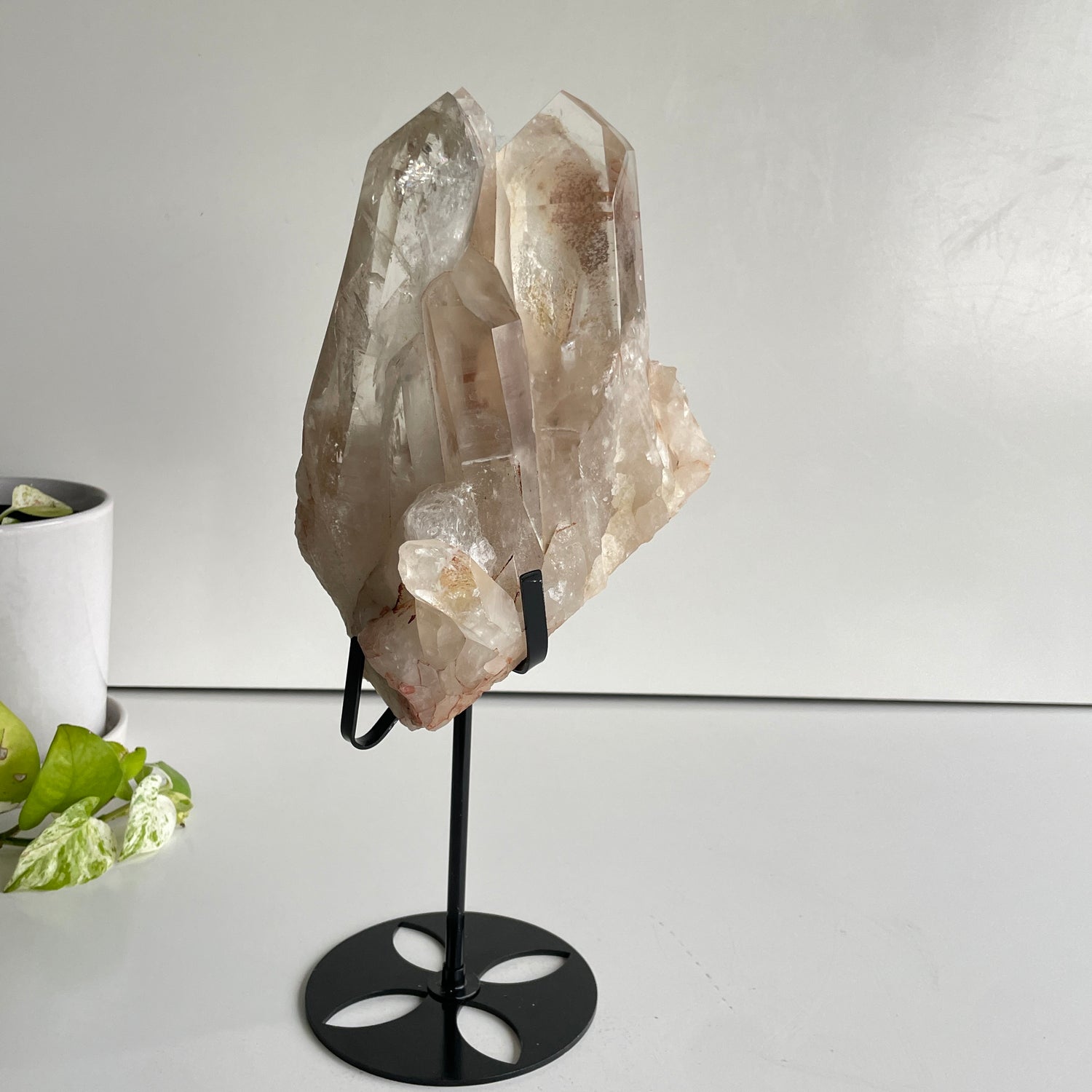 Clear Quartz Cluster In Stand 23.3cm