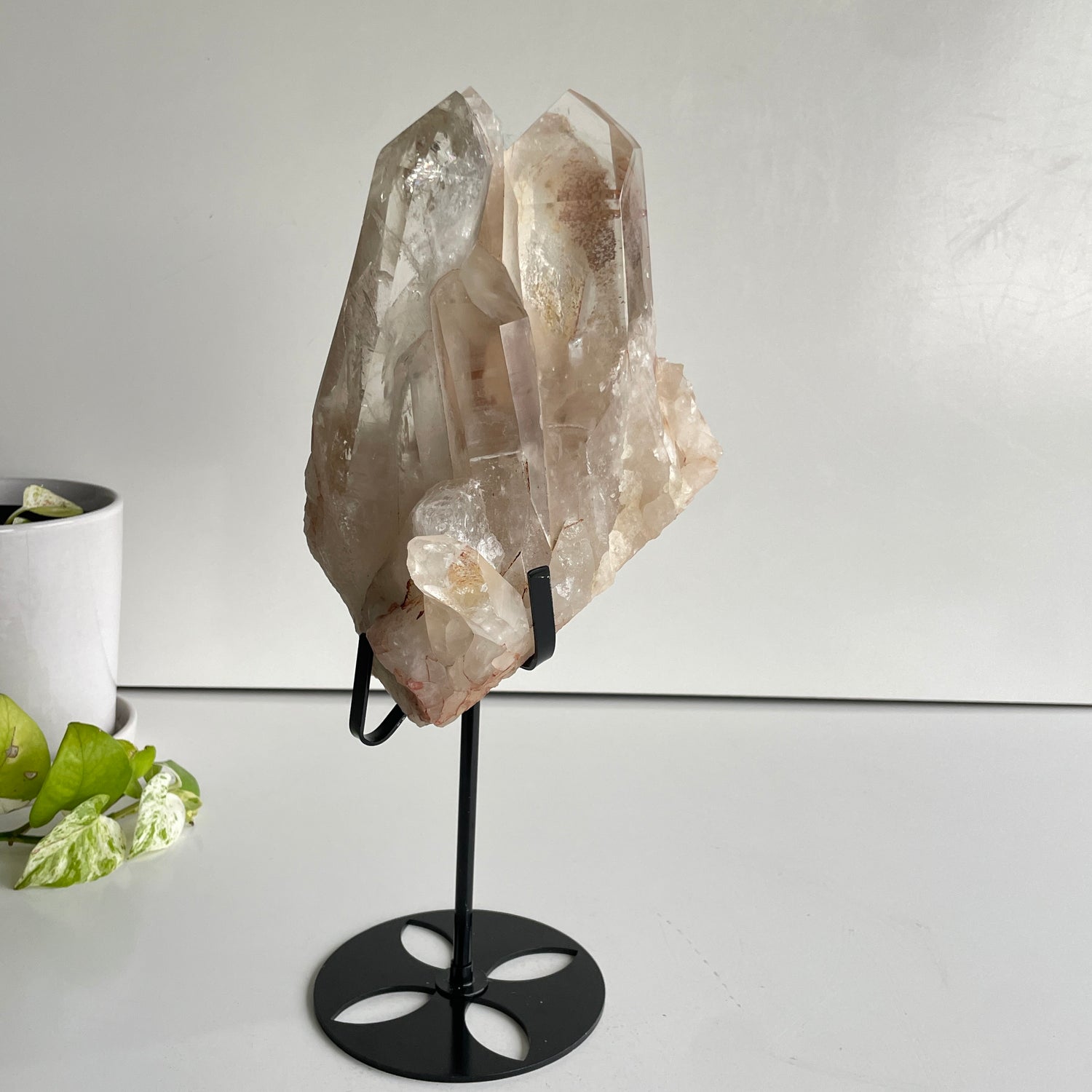 Clear Quartz Cluster In Stand 23.3cm