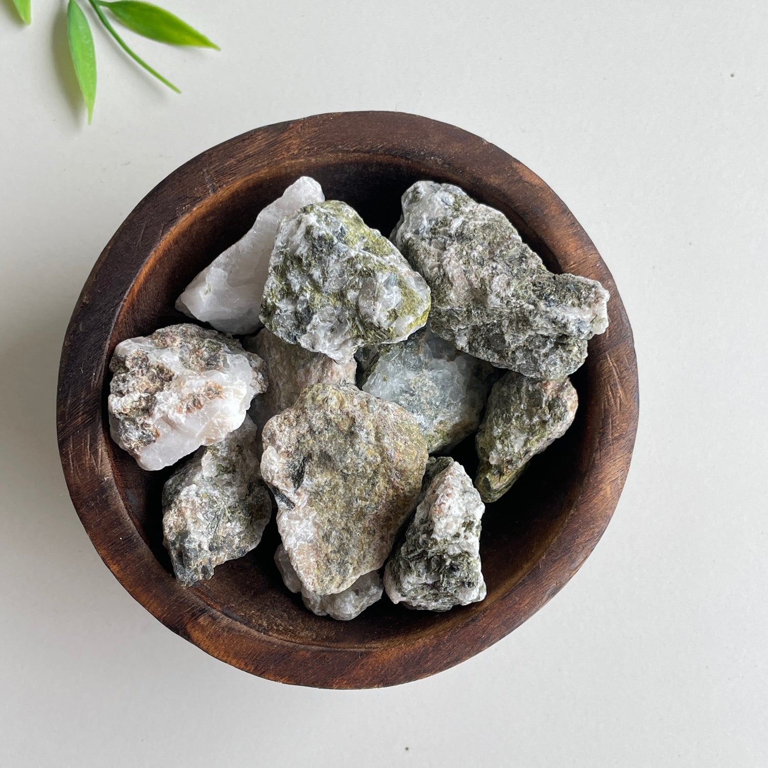 Epidote in Quartz Chunk Small