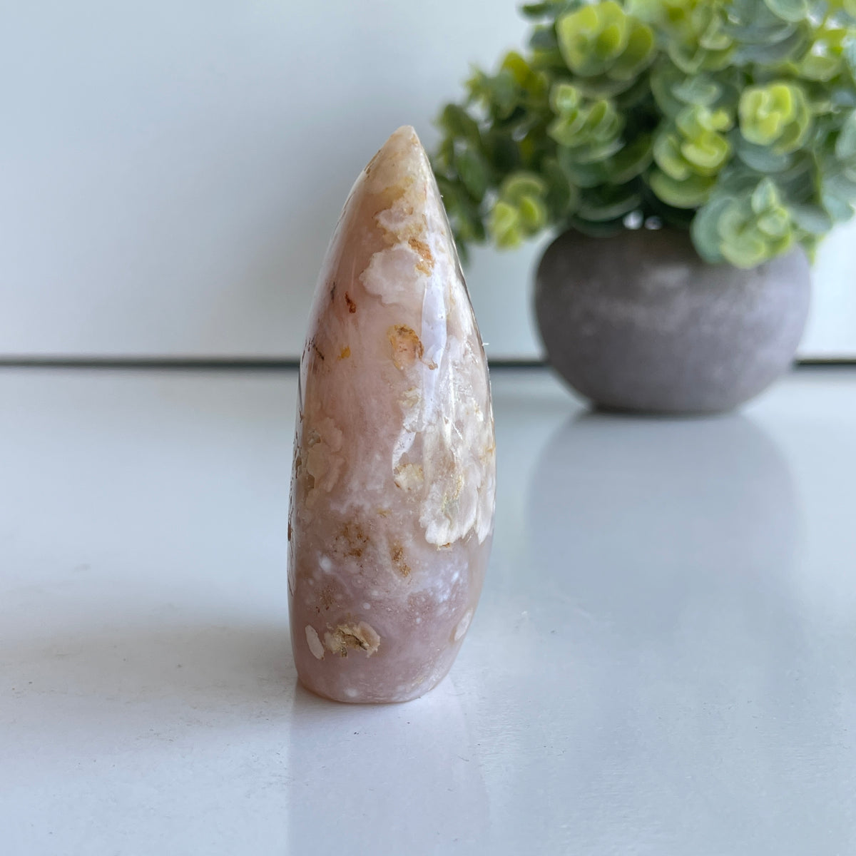 Flower Agate Flame 7.3cm
