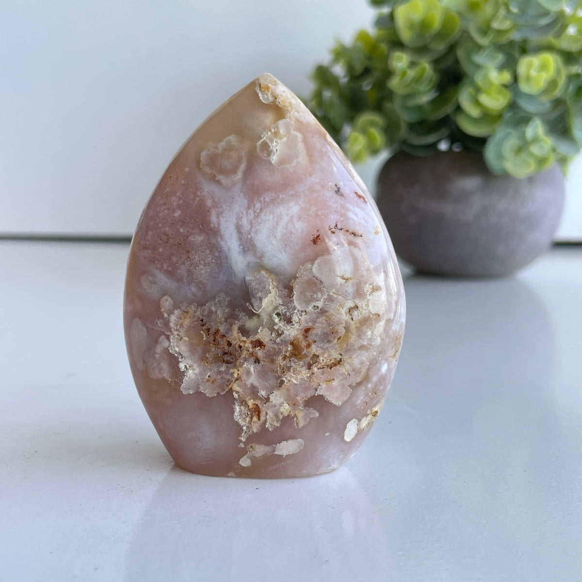 Flower Agate Flame 7.3cm