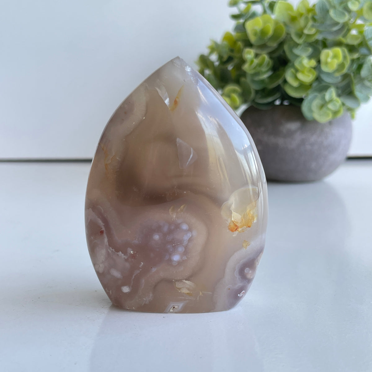 Flower Agate Flame 8.4cm