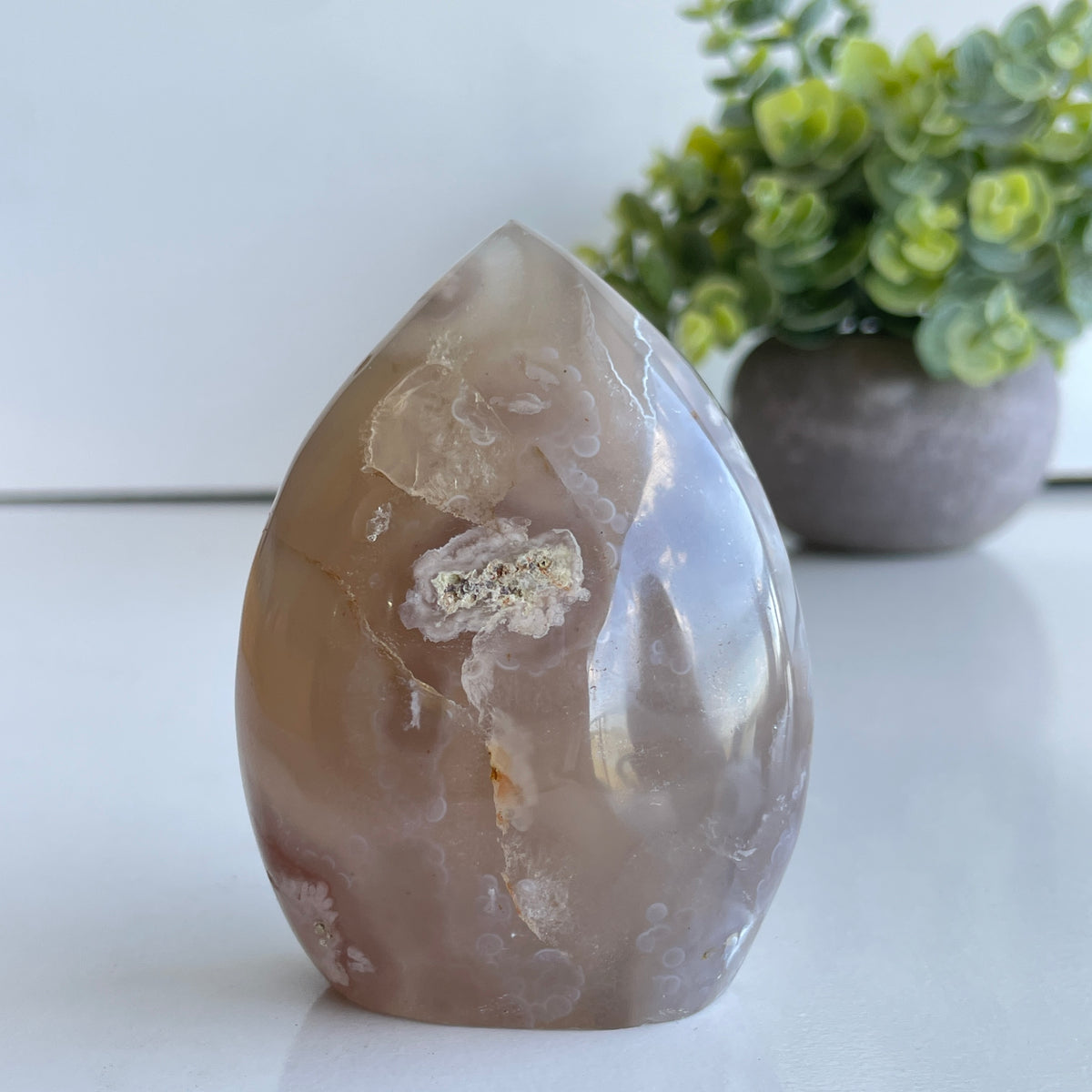 Flower Agate Flame 8.4cm