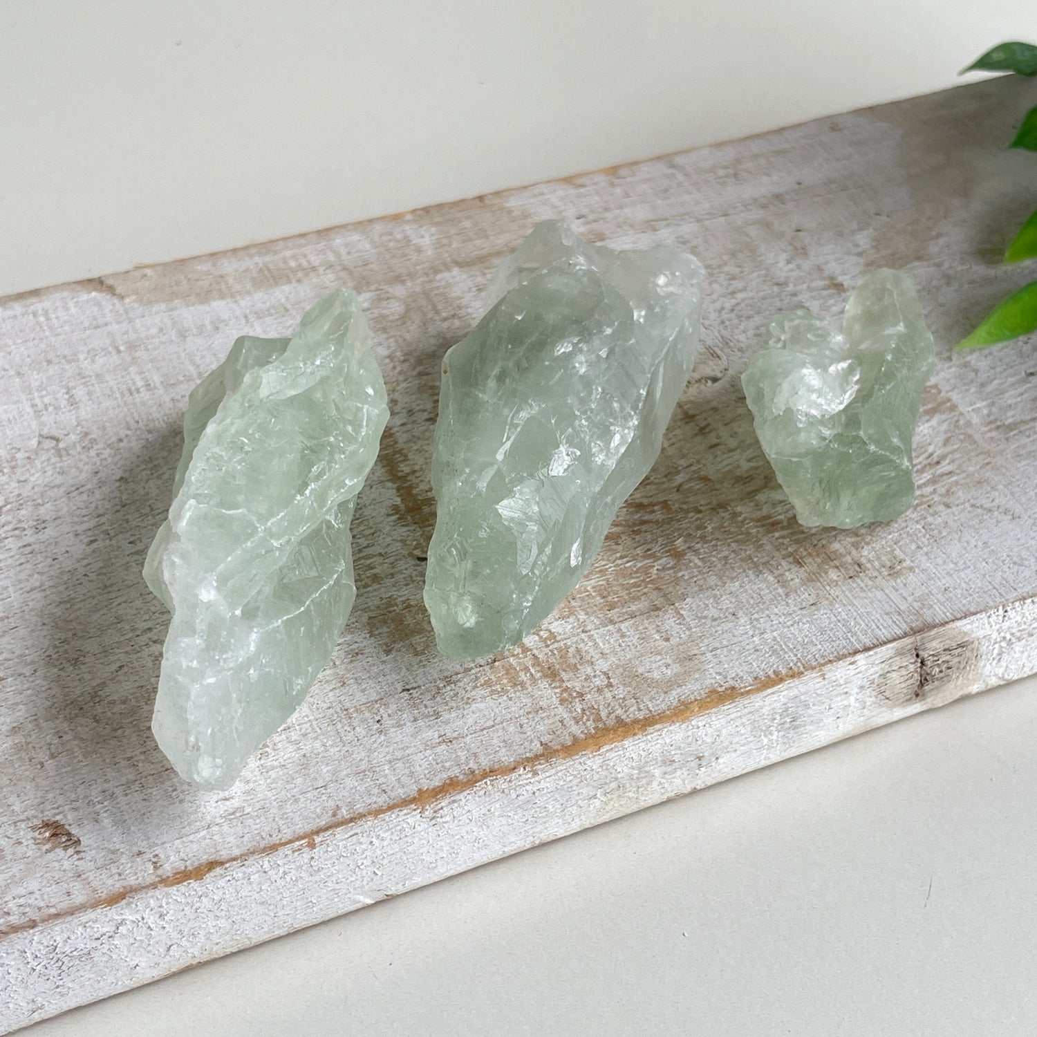 Green Amethyst Points Med