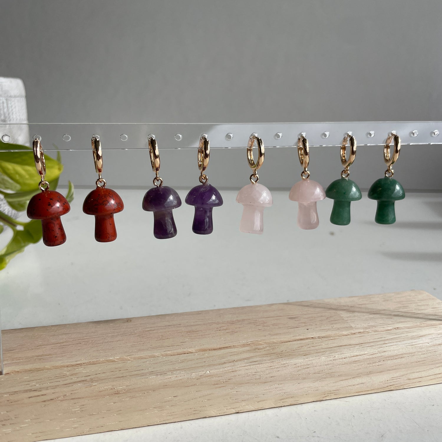 Dark Forest Mushroom Earrings