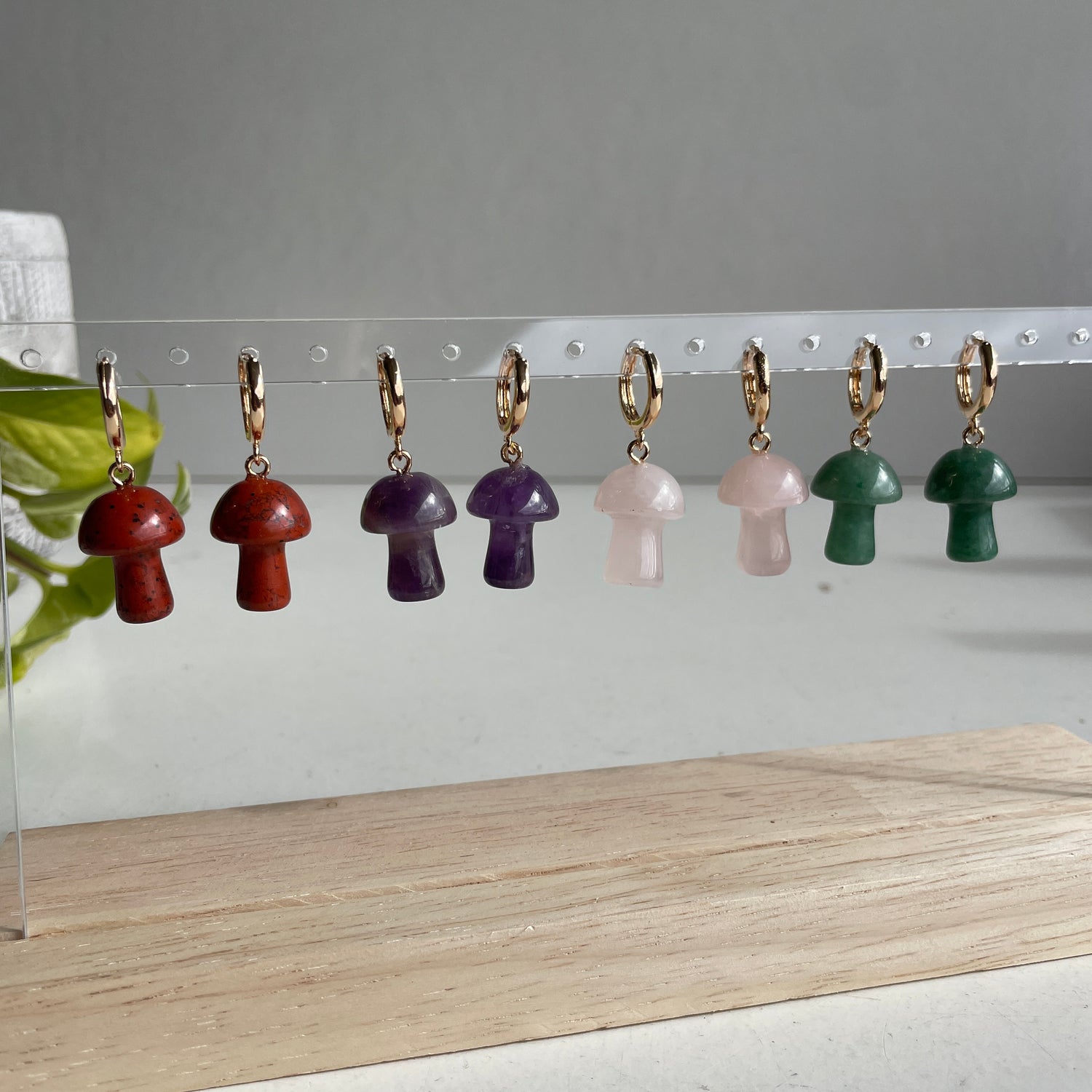Dark Forest Mushroom Earrings