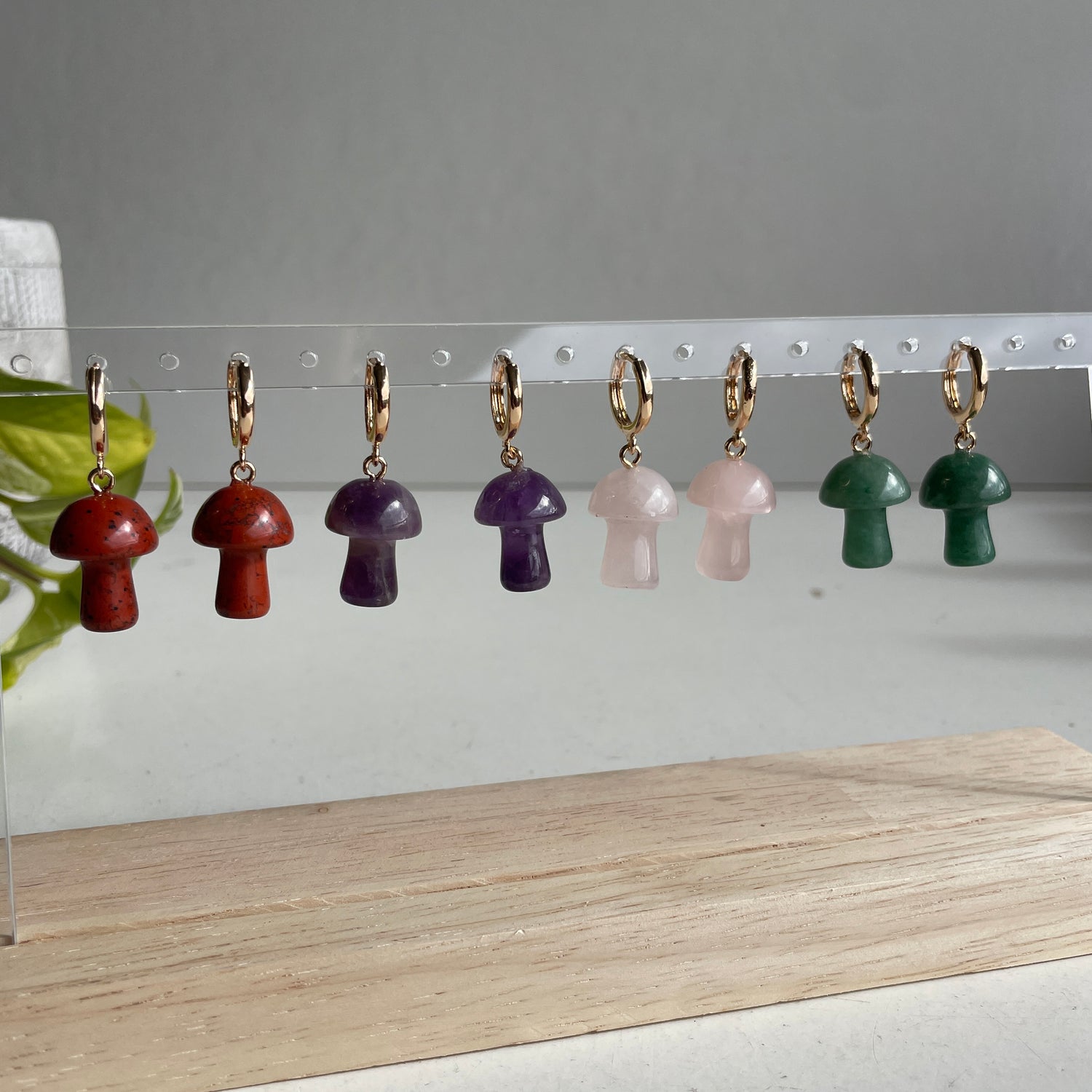 Dark Forest Mushroom Earrings