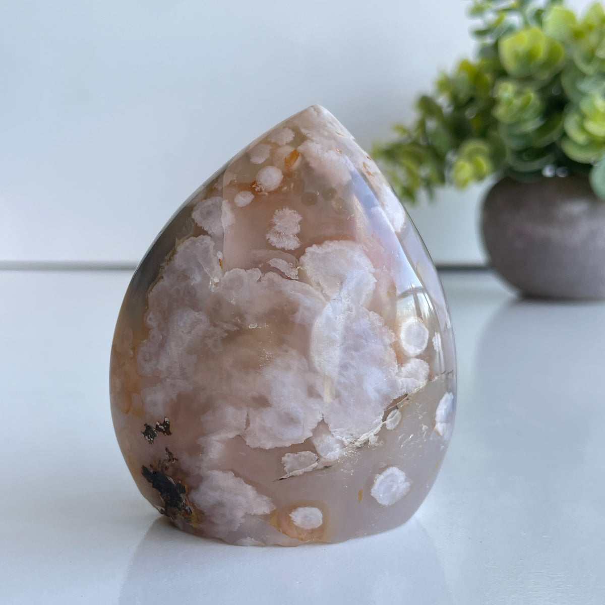 Flower Agate Flame 7.4cm
