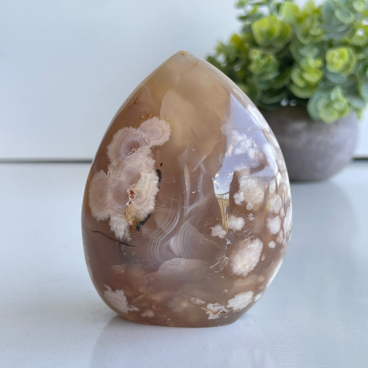 Flower Agate Flame 8.1cm