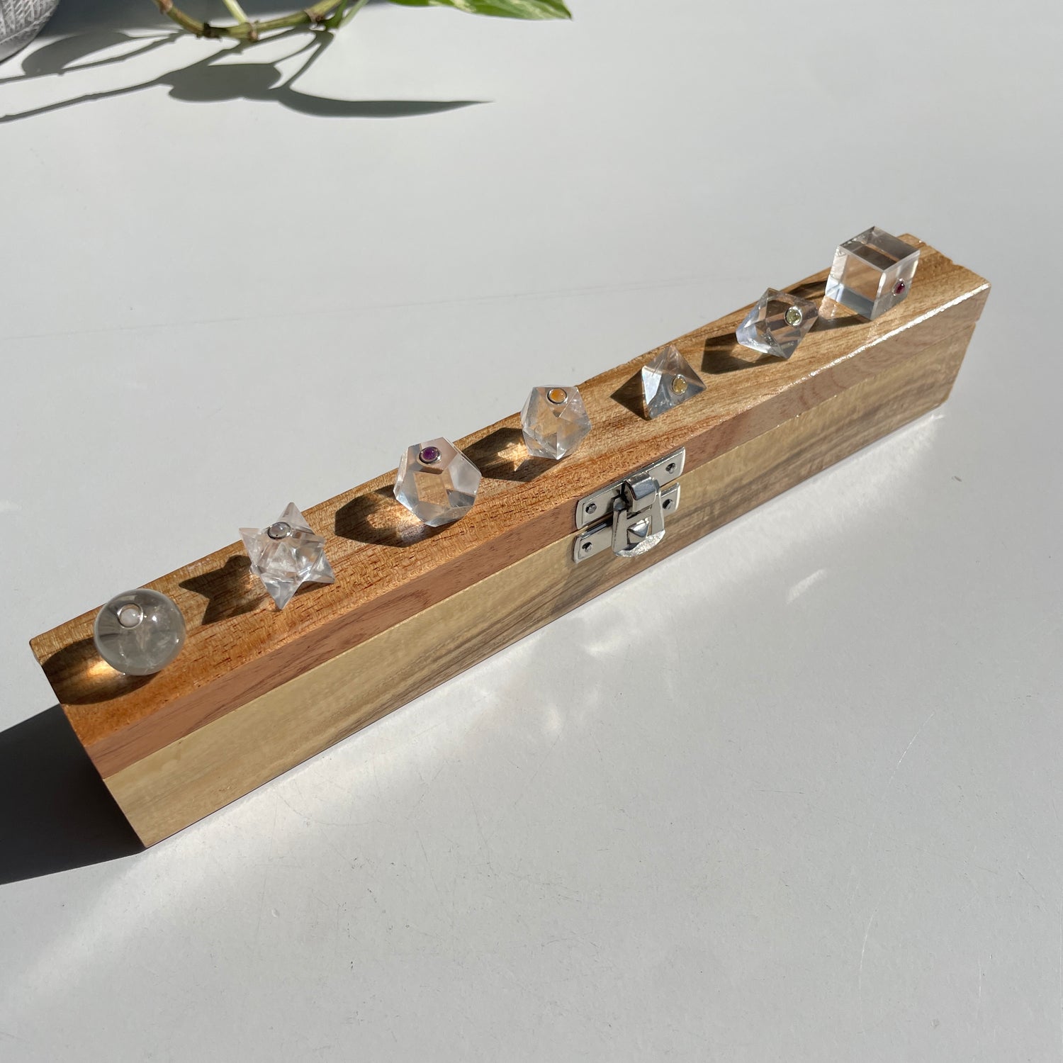 Sacred Geometry Boxed Crystal Set With Chakras