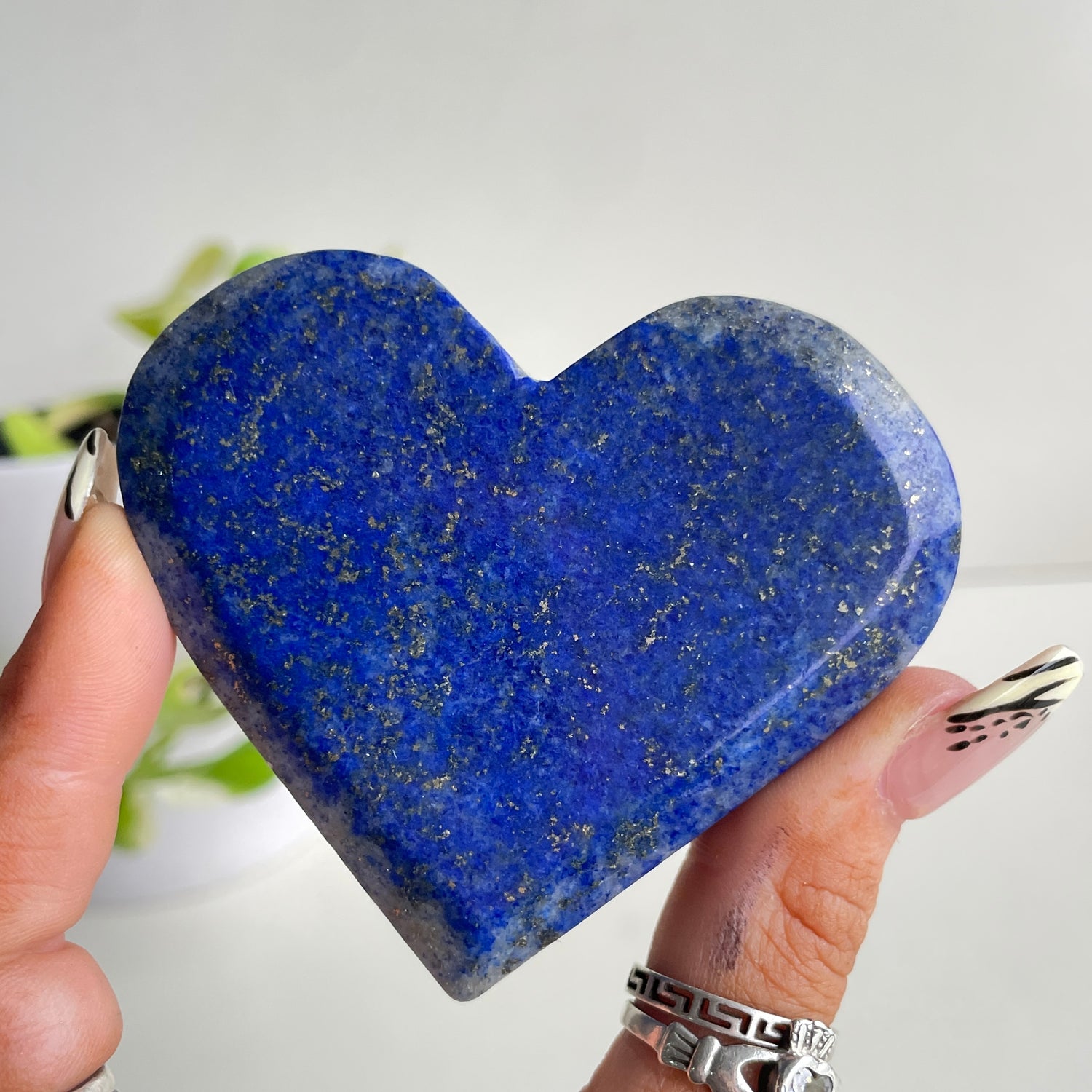 Lapis Lazuli Heart 7.4cm