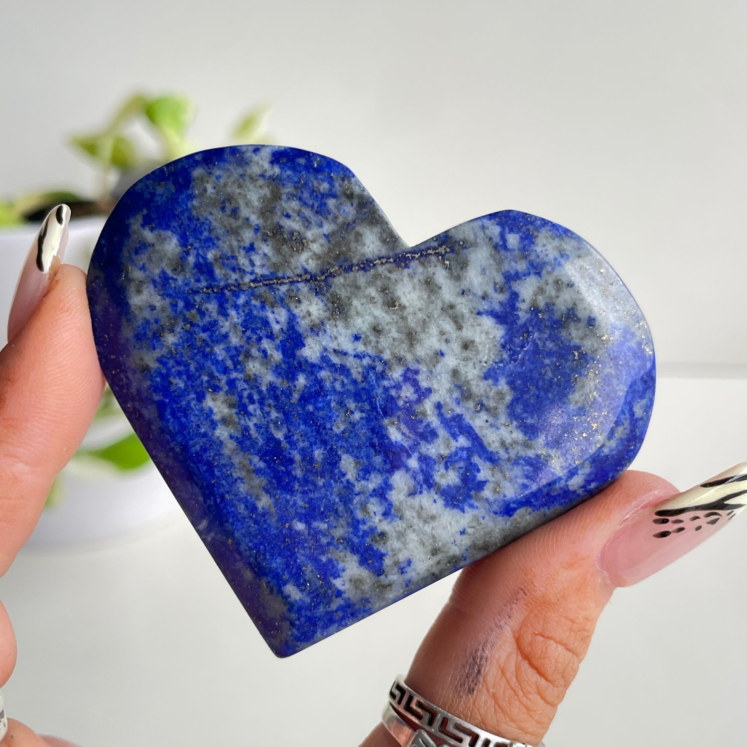 Lapis Lazuli Heart 6.6cm