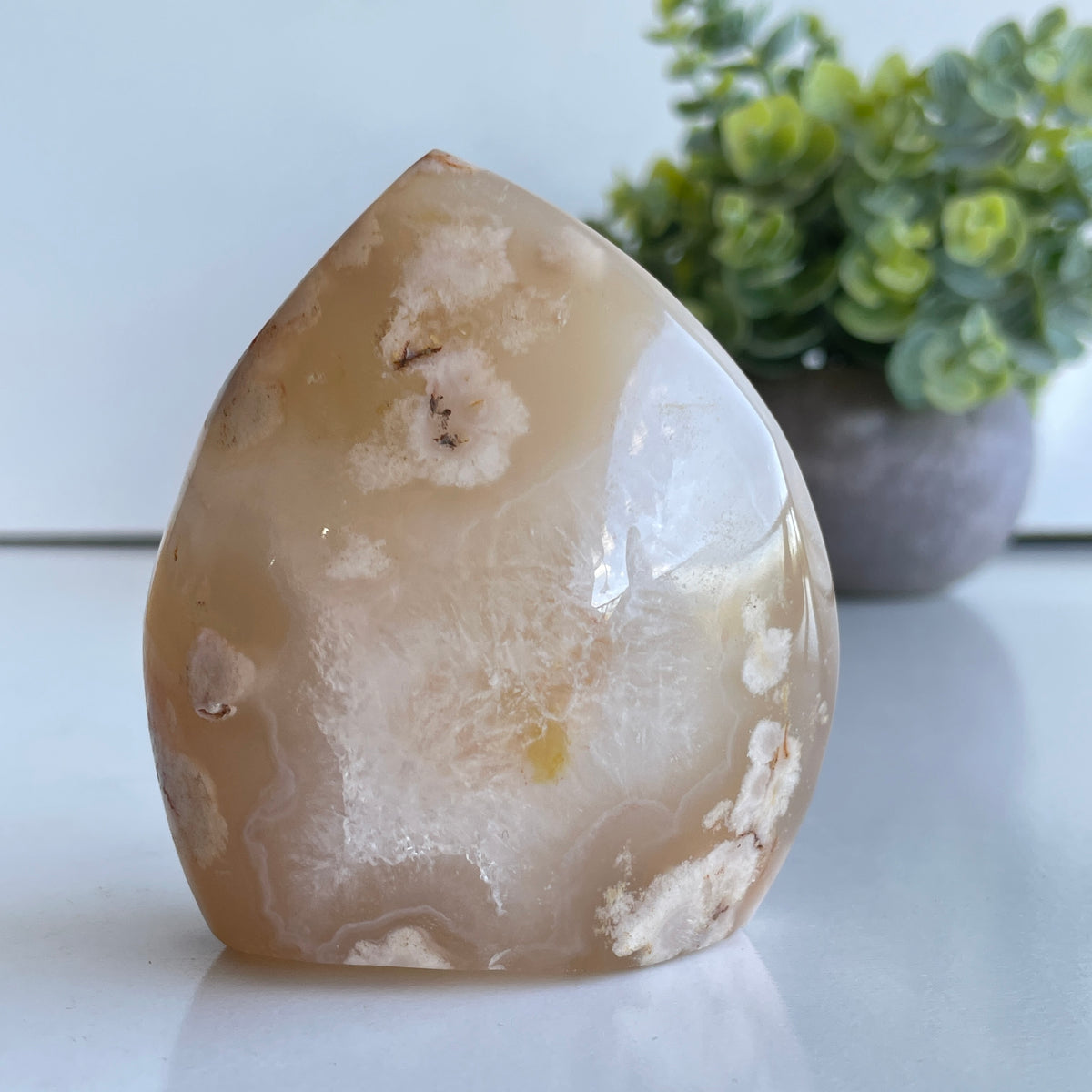 Flower Agate Flame 7.7cm