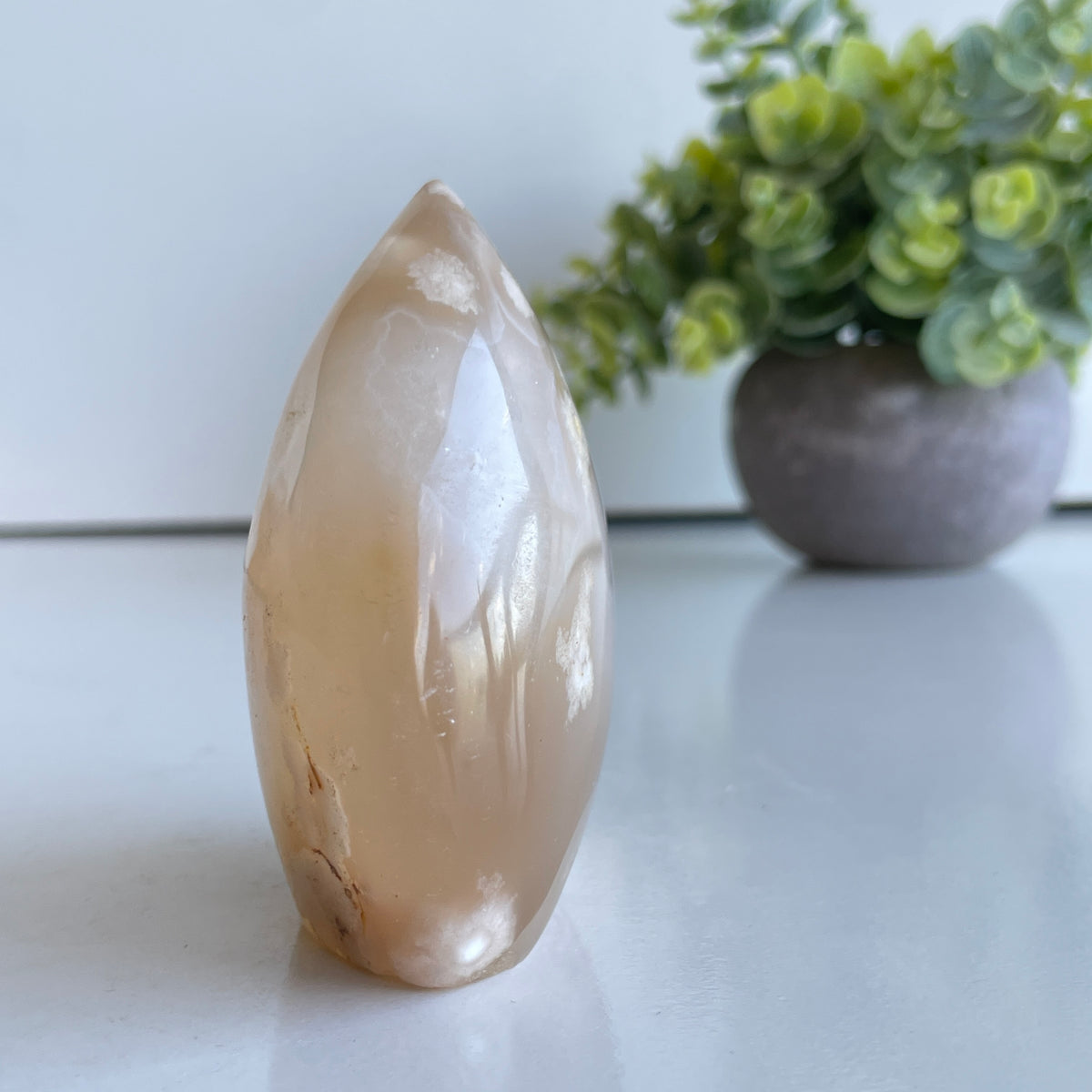 Flower Agate Flame 7.7cm