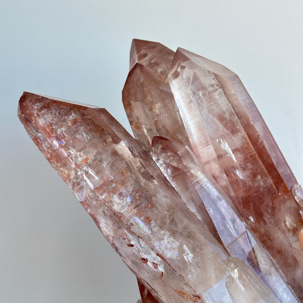 Pink Lemurian Cluster In Stand 9.750kg