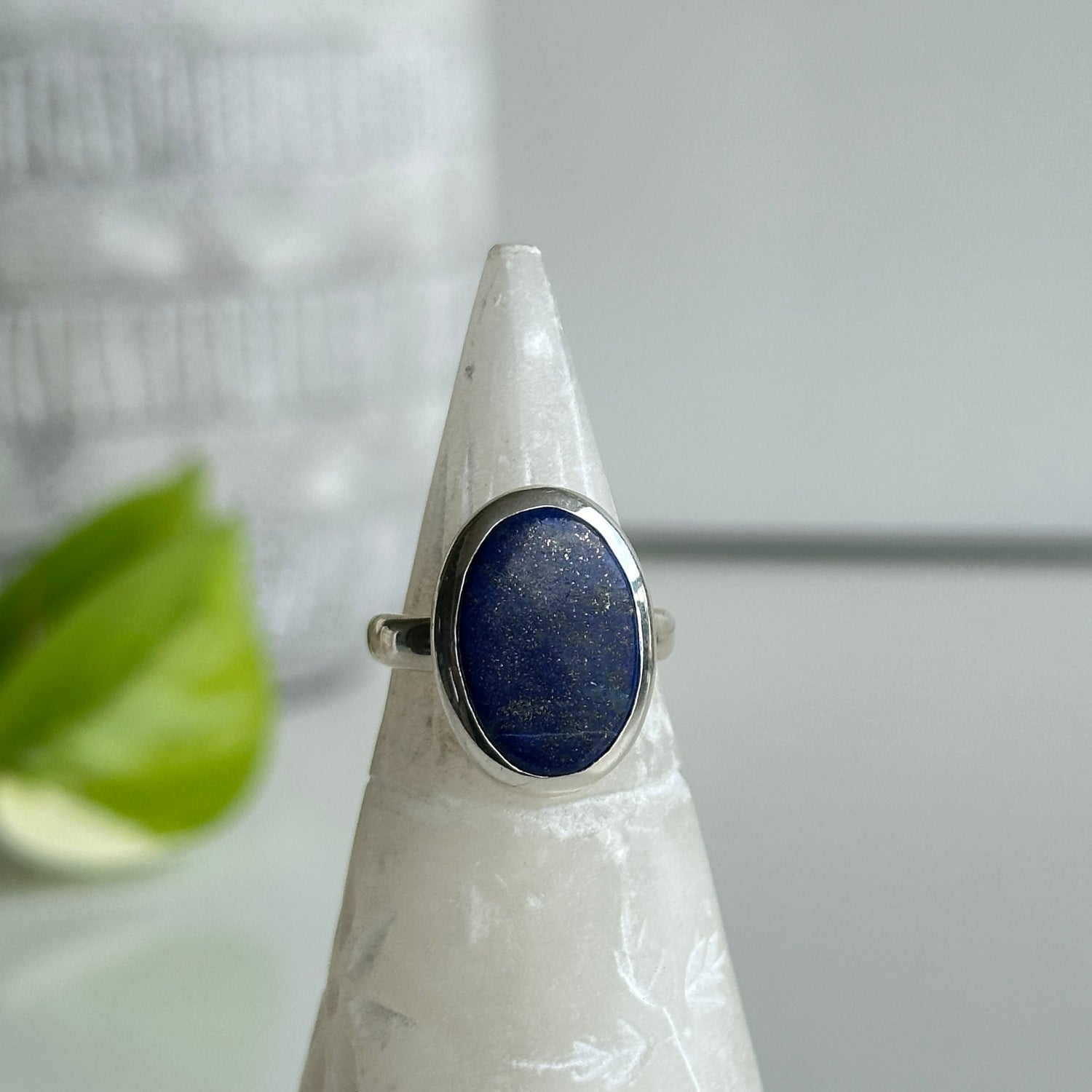Lapis Lazuli Oval Ring Sz7