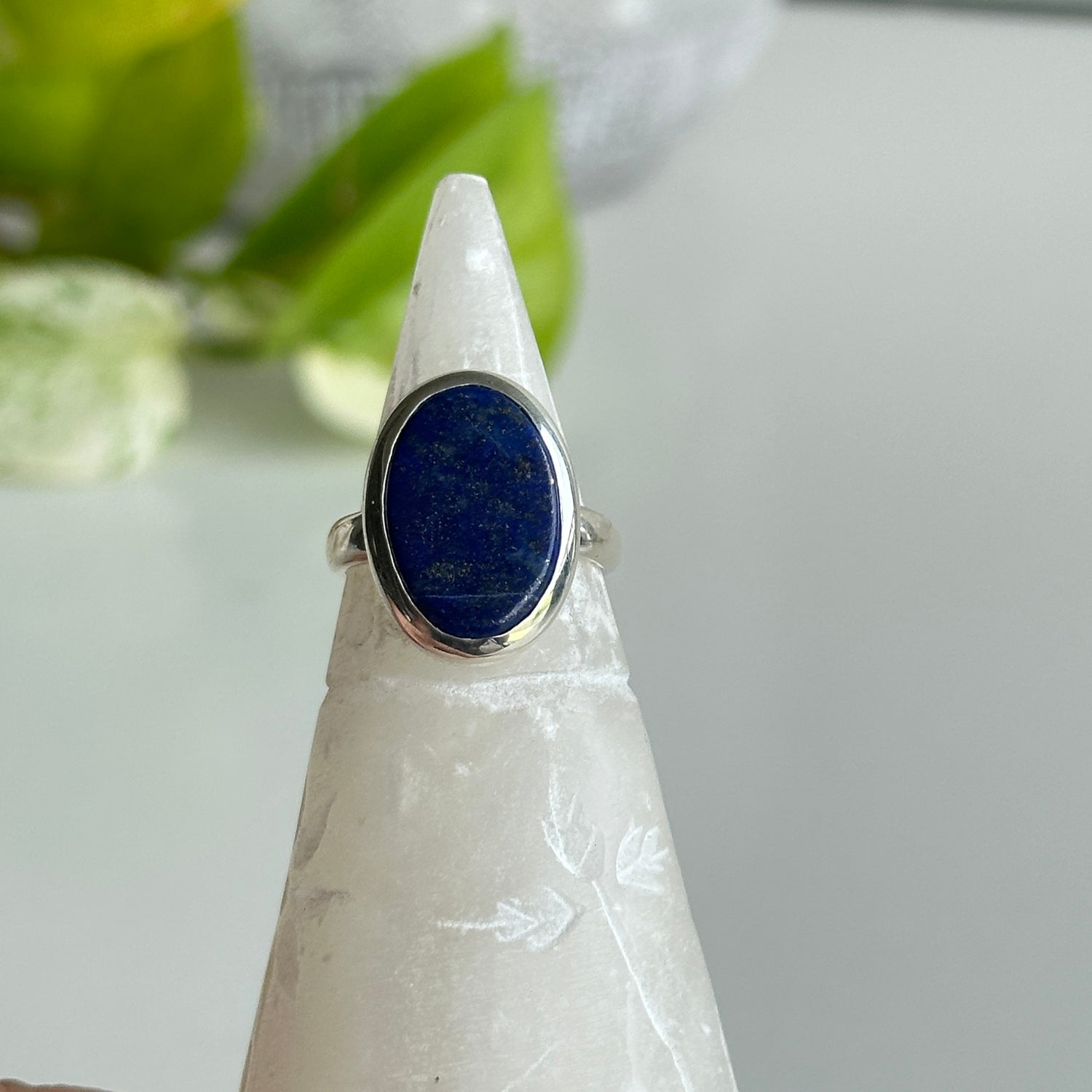 Lapis Lazuli Oval Ring Sz7