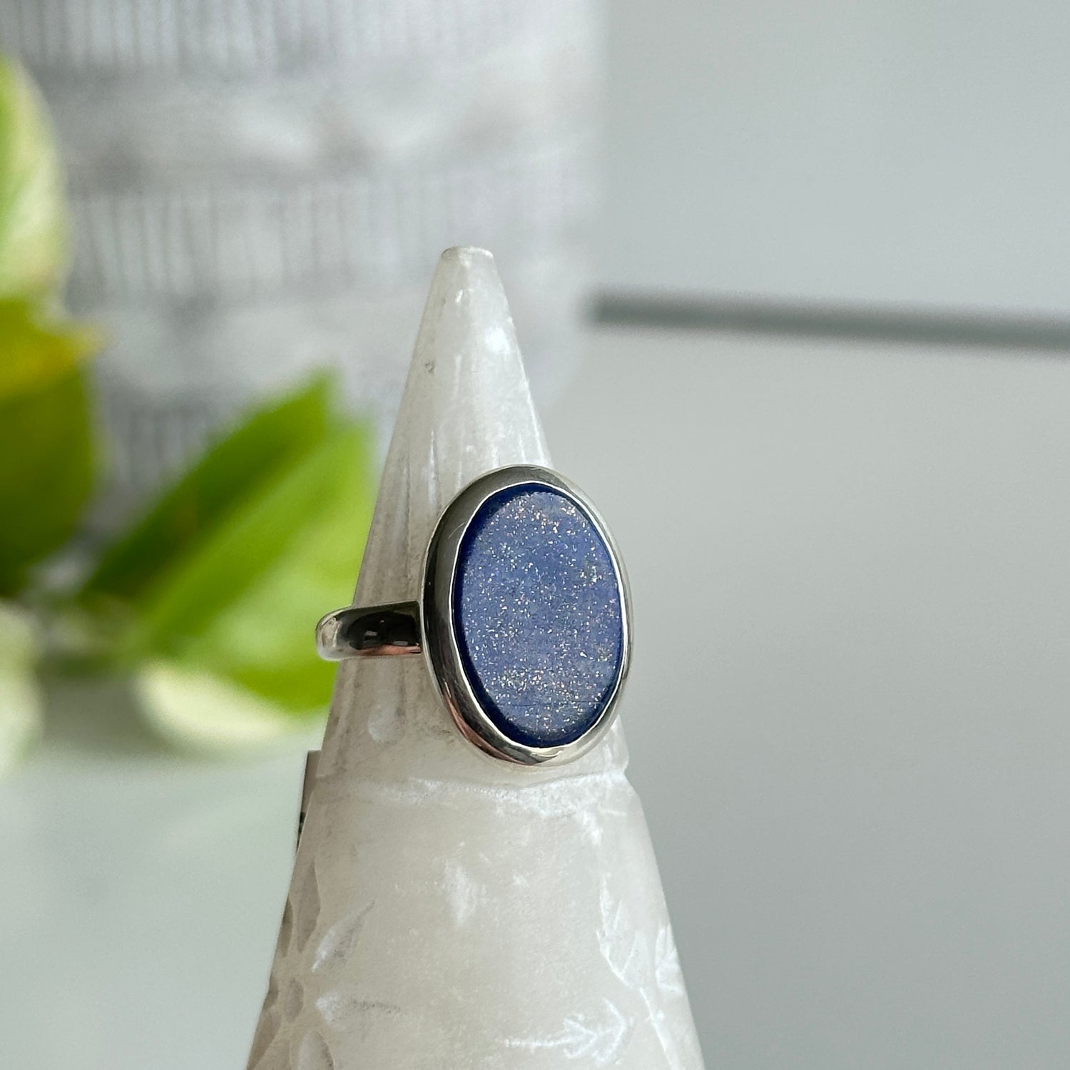 Lapis Lazuli Oval Ring Sz7