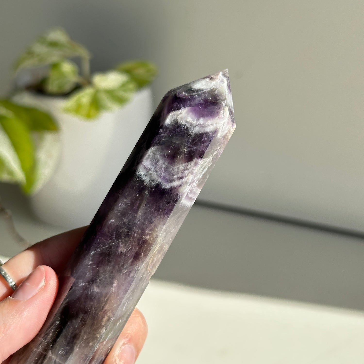 Chevron Amethyst Generator 13.8cm