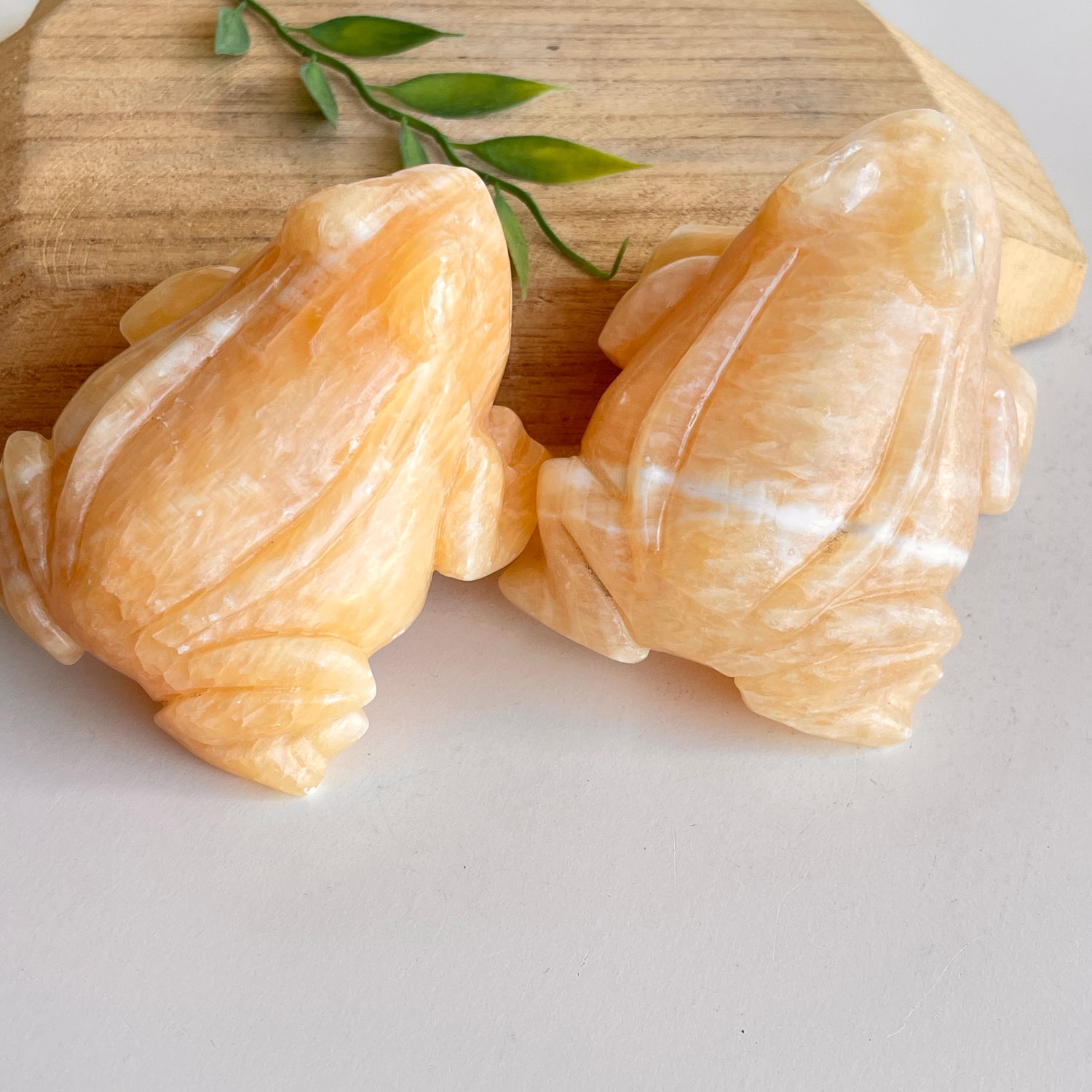 Orange Calcite Frog