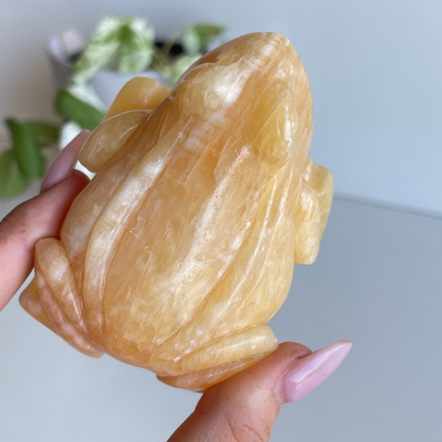 Orange Calcite Frog