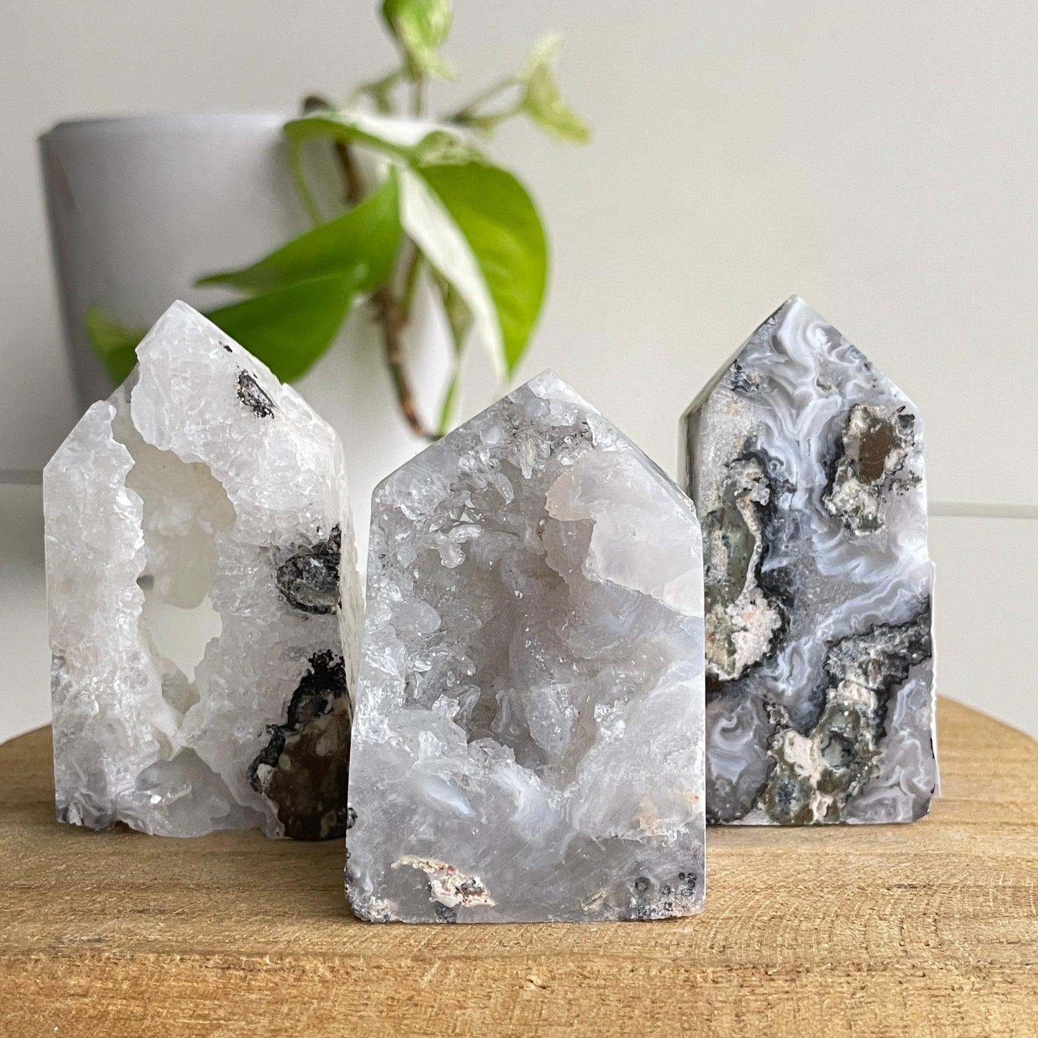 Agate & Quartz Obelisk Small