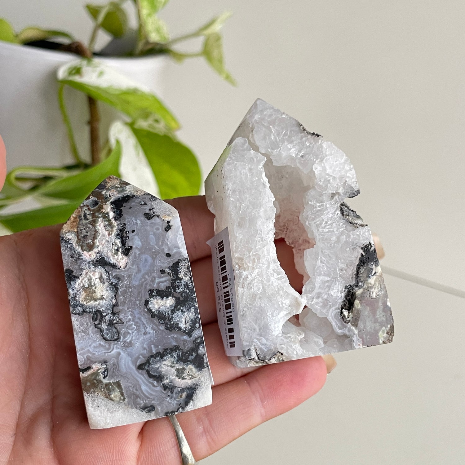 Agate & Quartz Obelisk Small