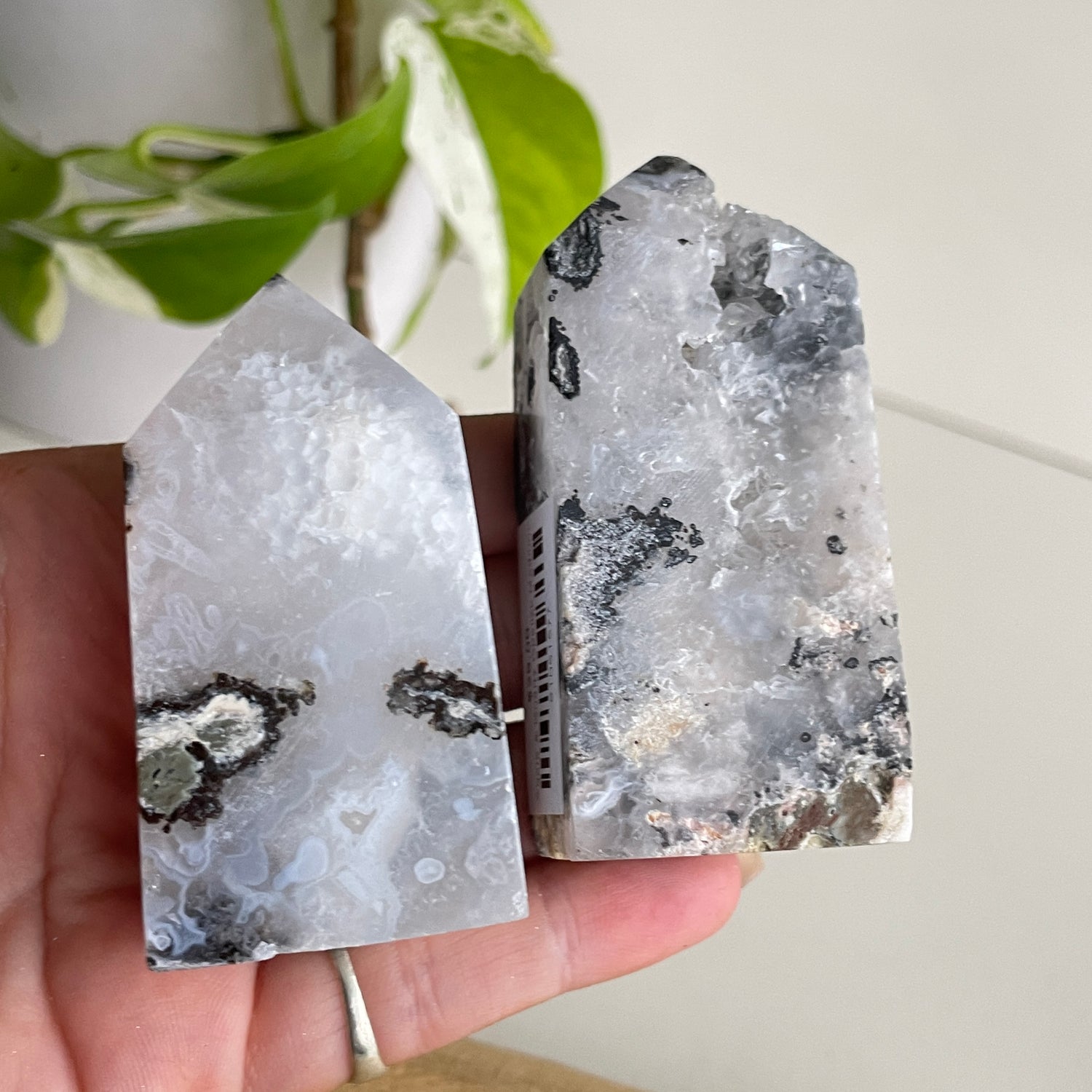 Agate & Quartz Obelisk Medium