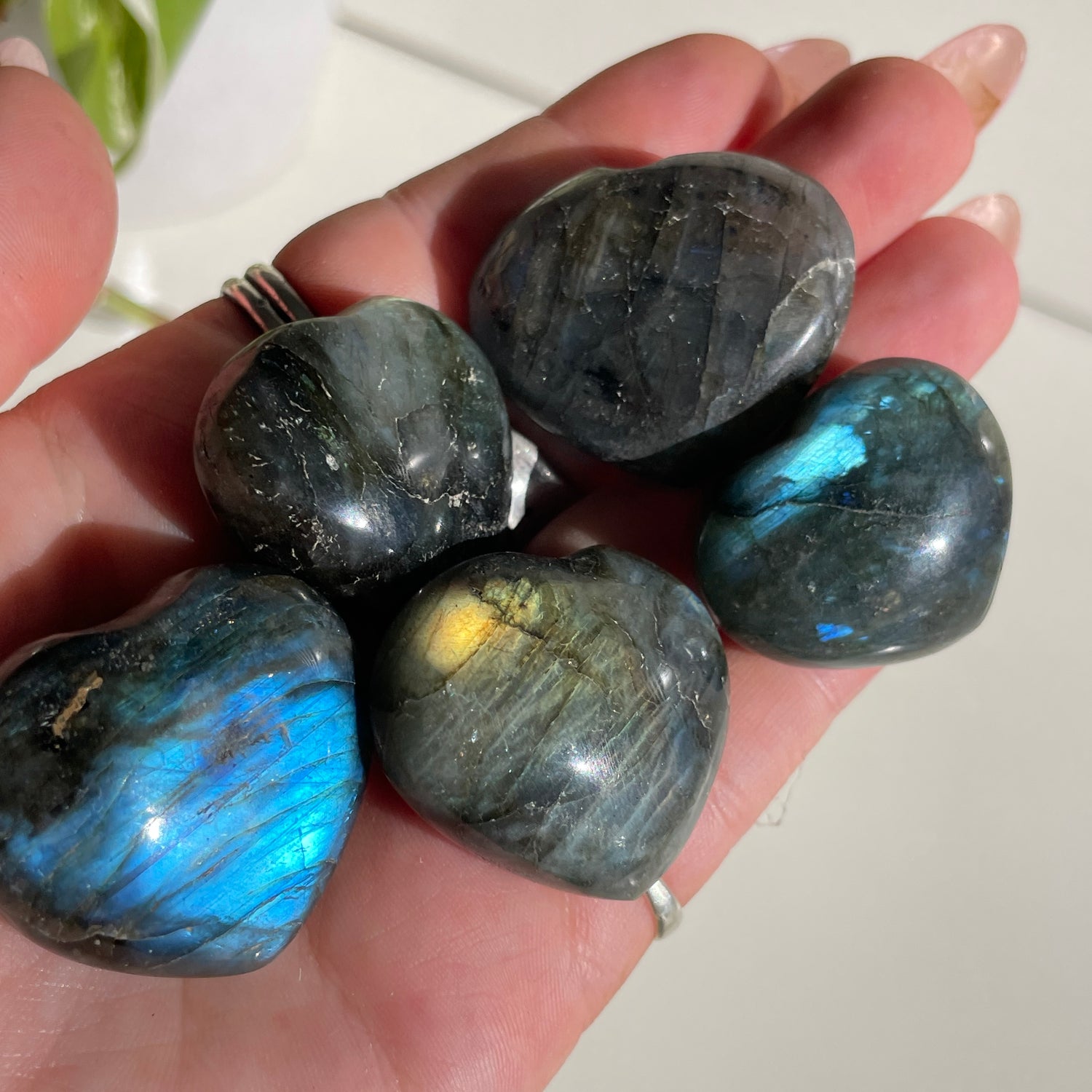 Labradorite Heart Med