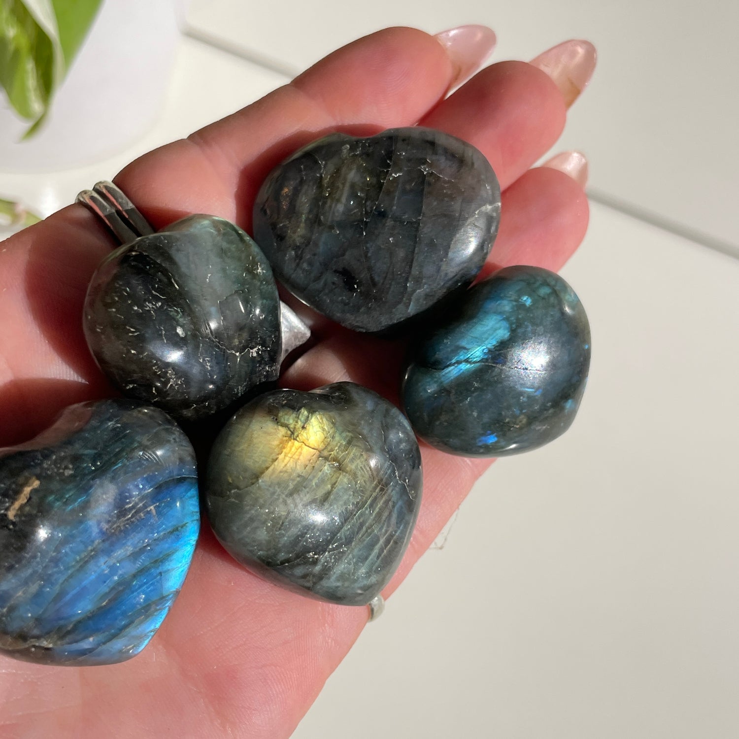 Labradorite Heart Med