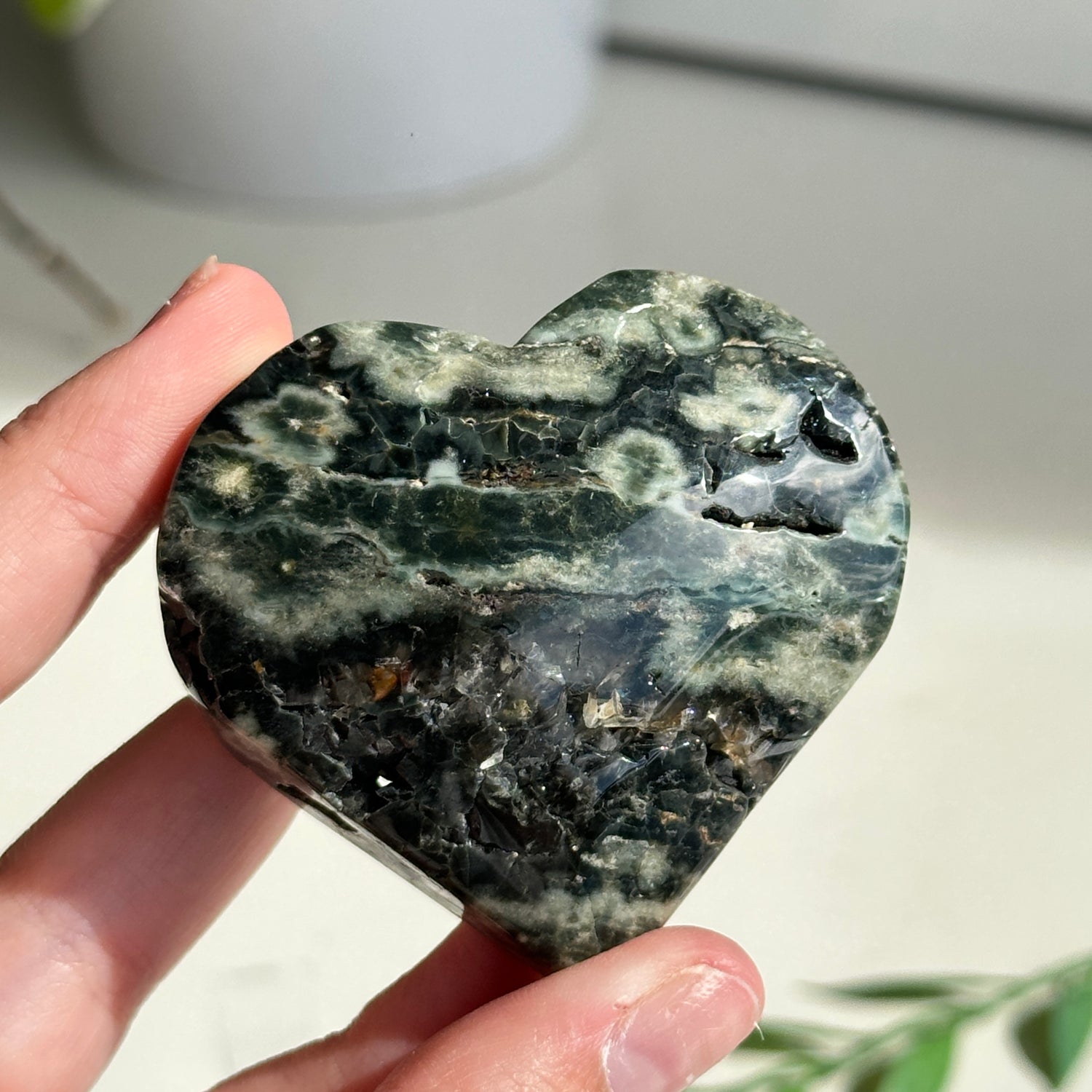 Ocean Jasper Heart 5.9cm