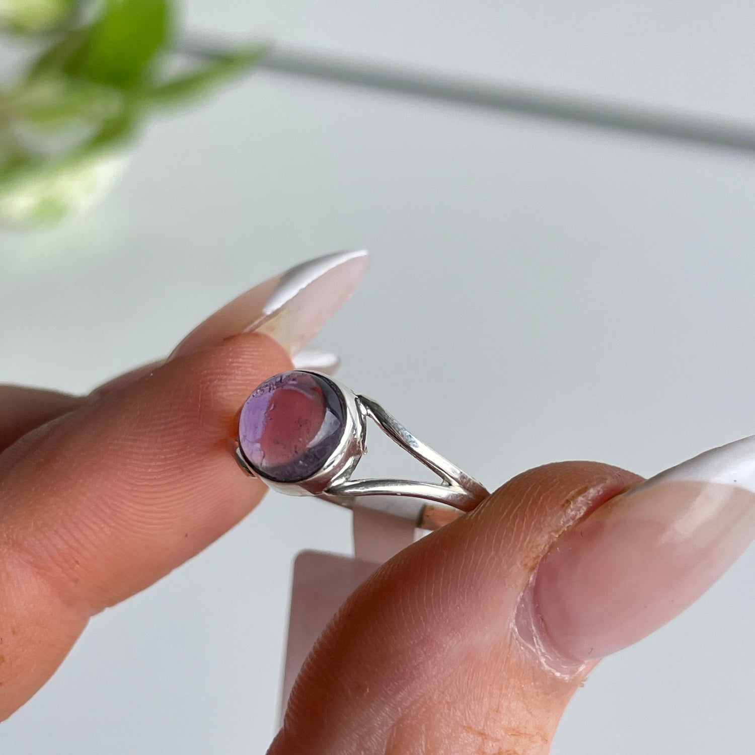 Amethyst Round Ring Sz6.5