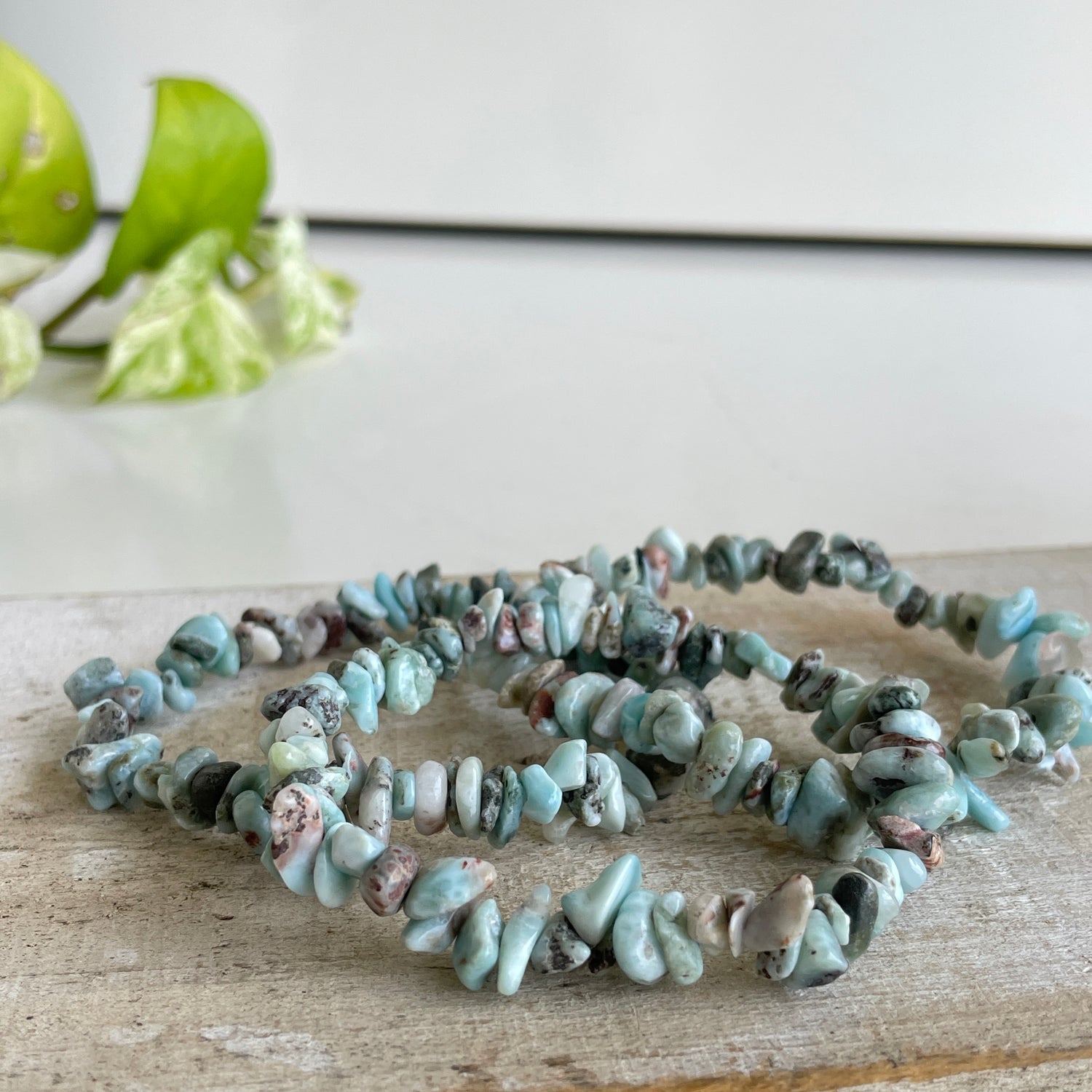 Larimar Chip Bracelet