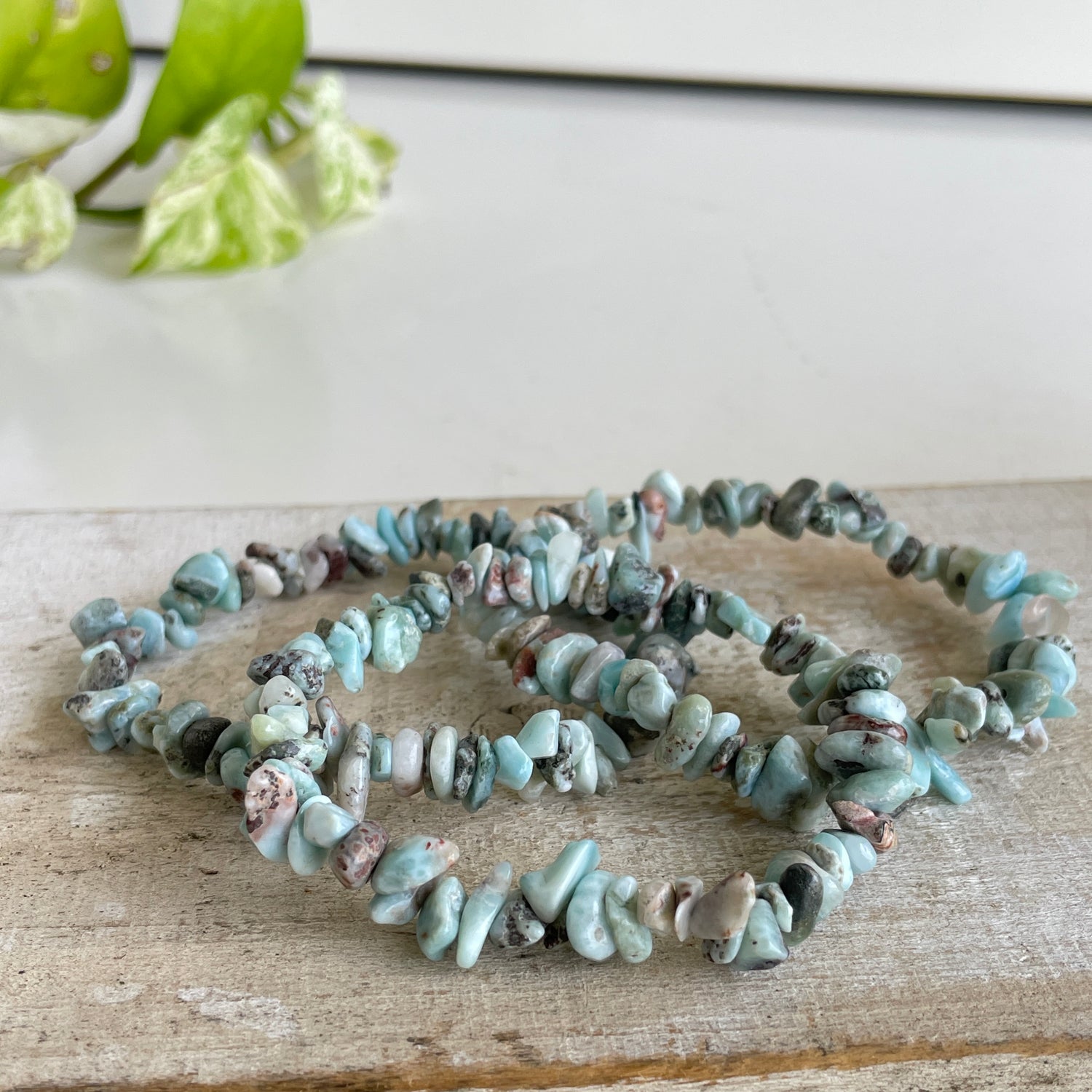Larimar Chip Bracelet