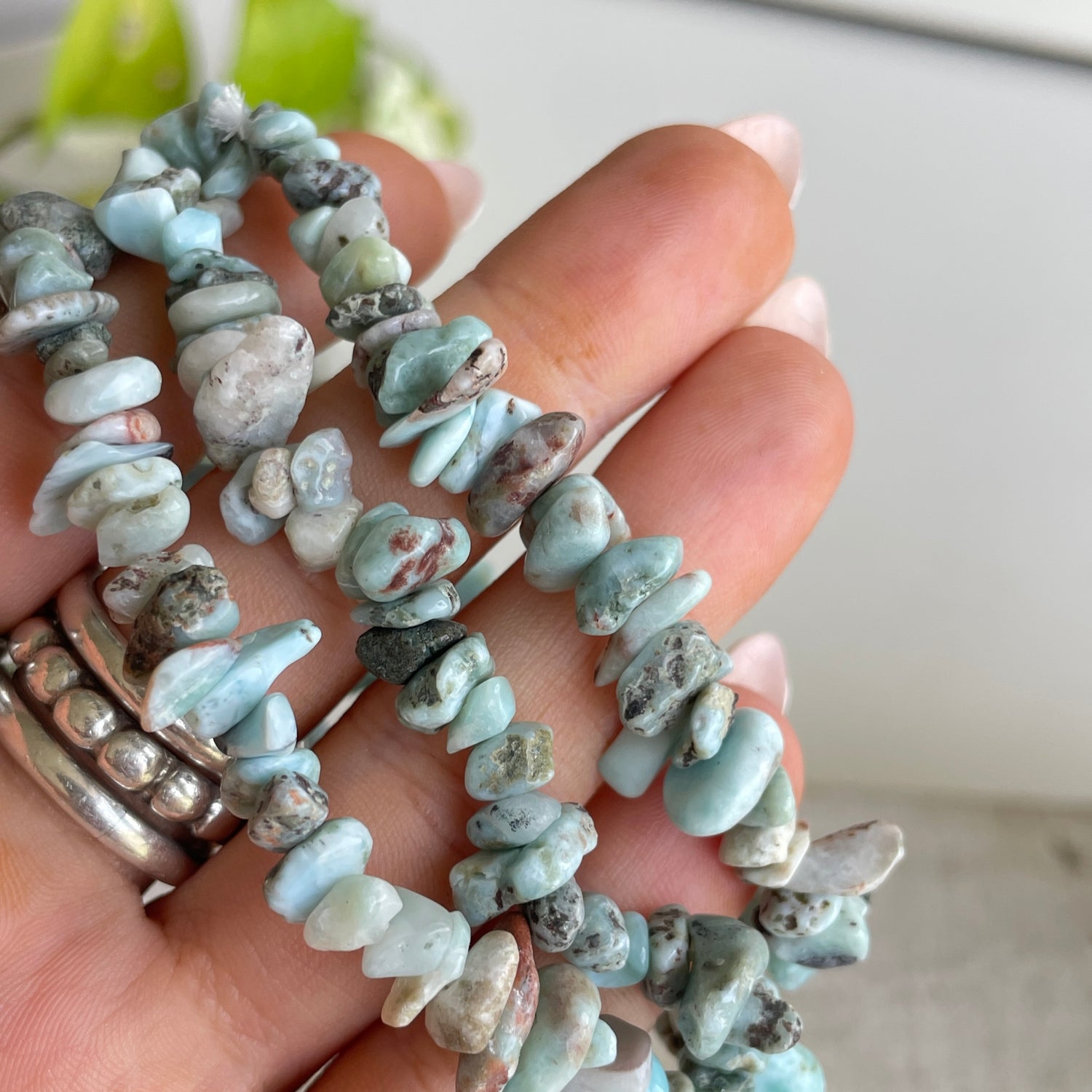 Larimar Chip Bracelet