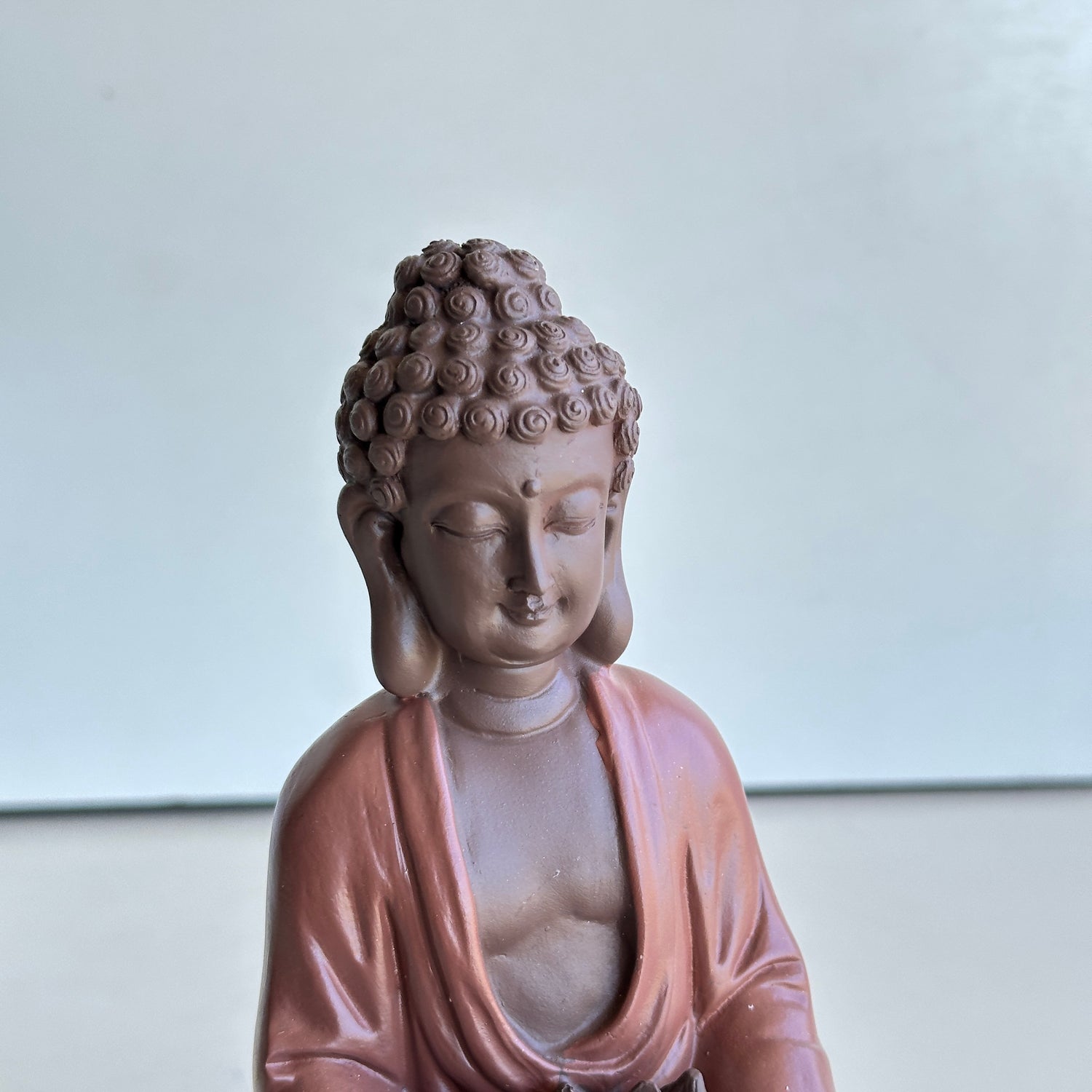 Buddha Lotus Candle Holder Brown PSB208