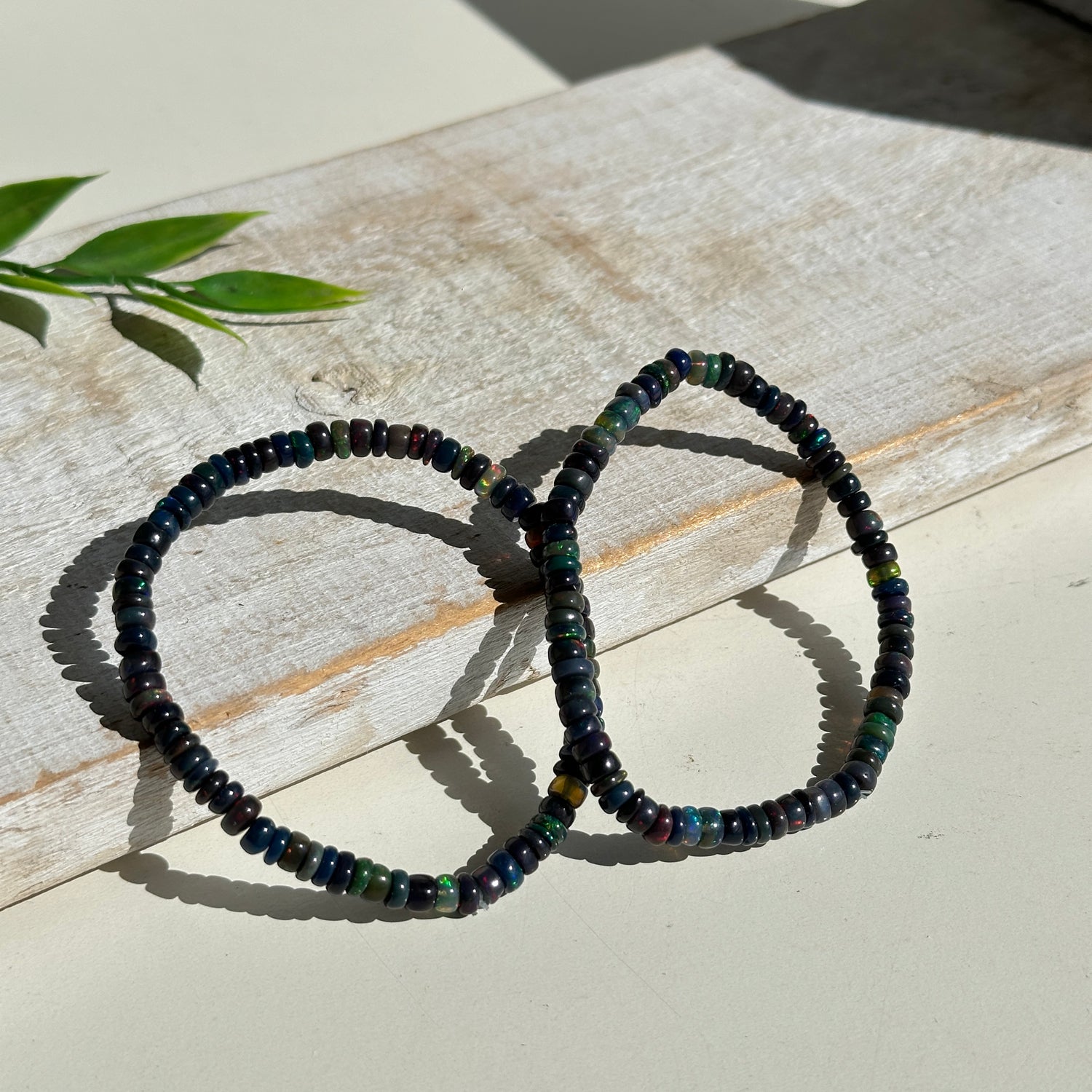 Black Opal Beaded Bracelet