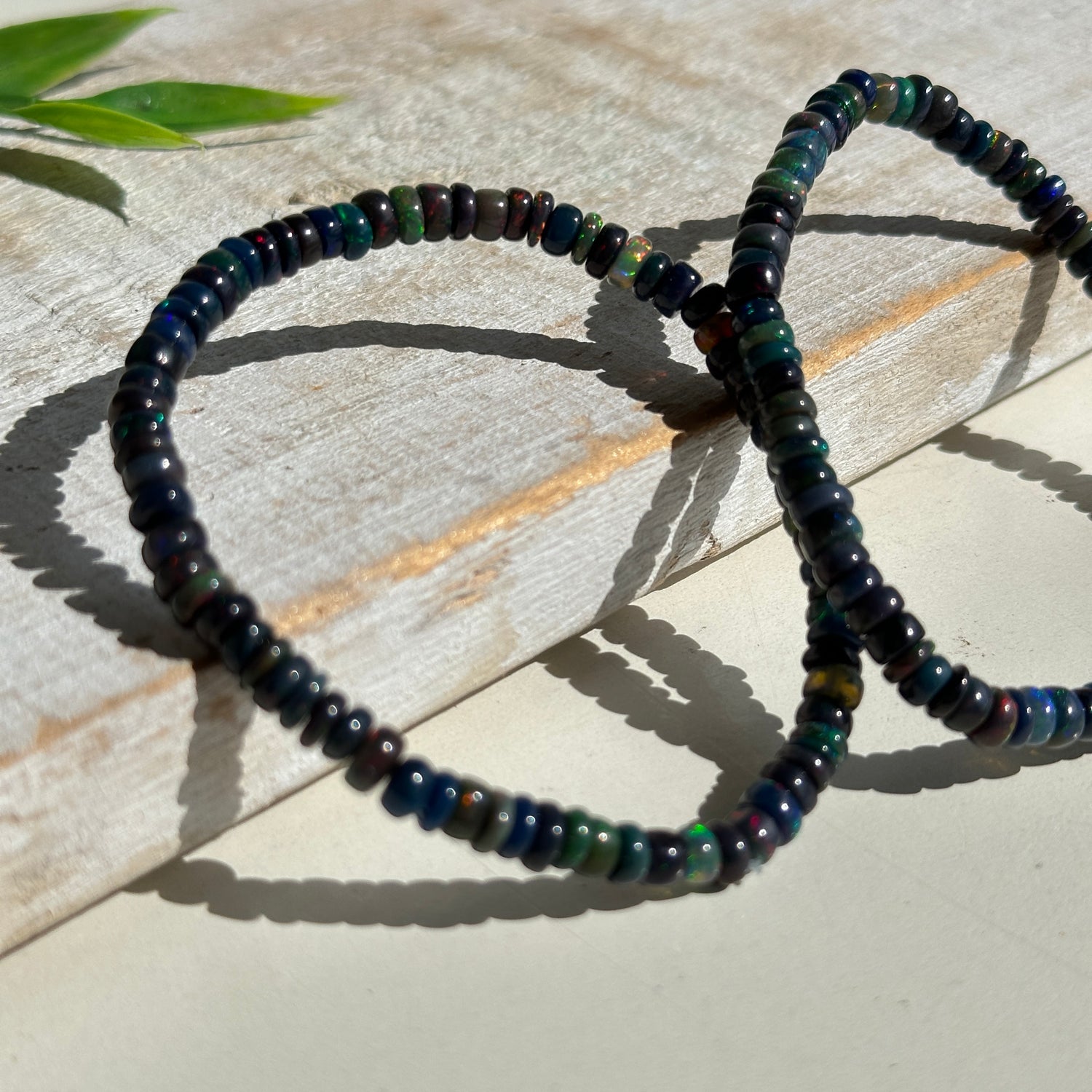 Black Opal Beaded Bracelet
