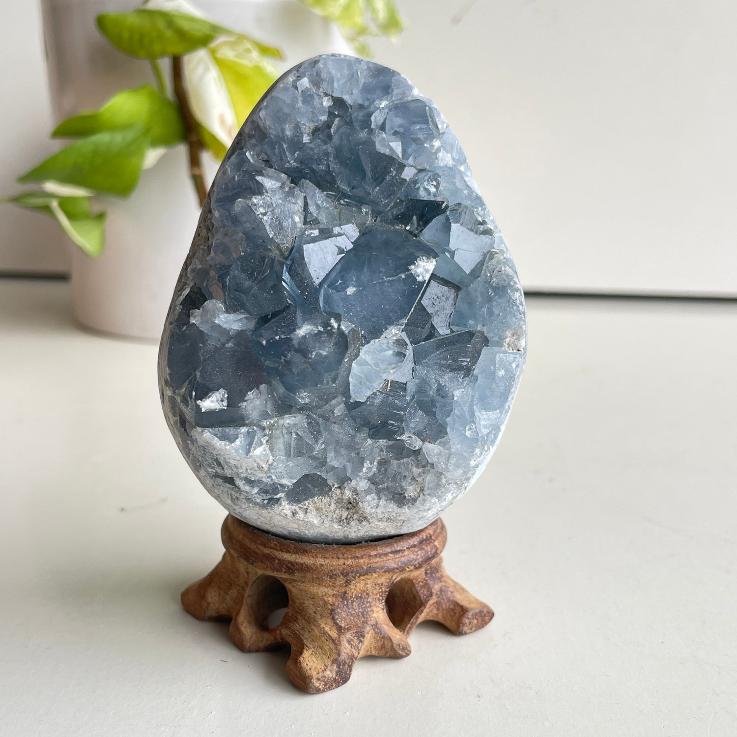 Celestite Geode Egg 670g