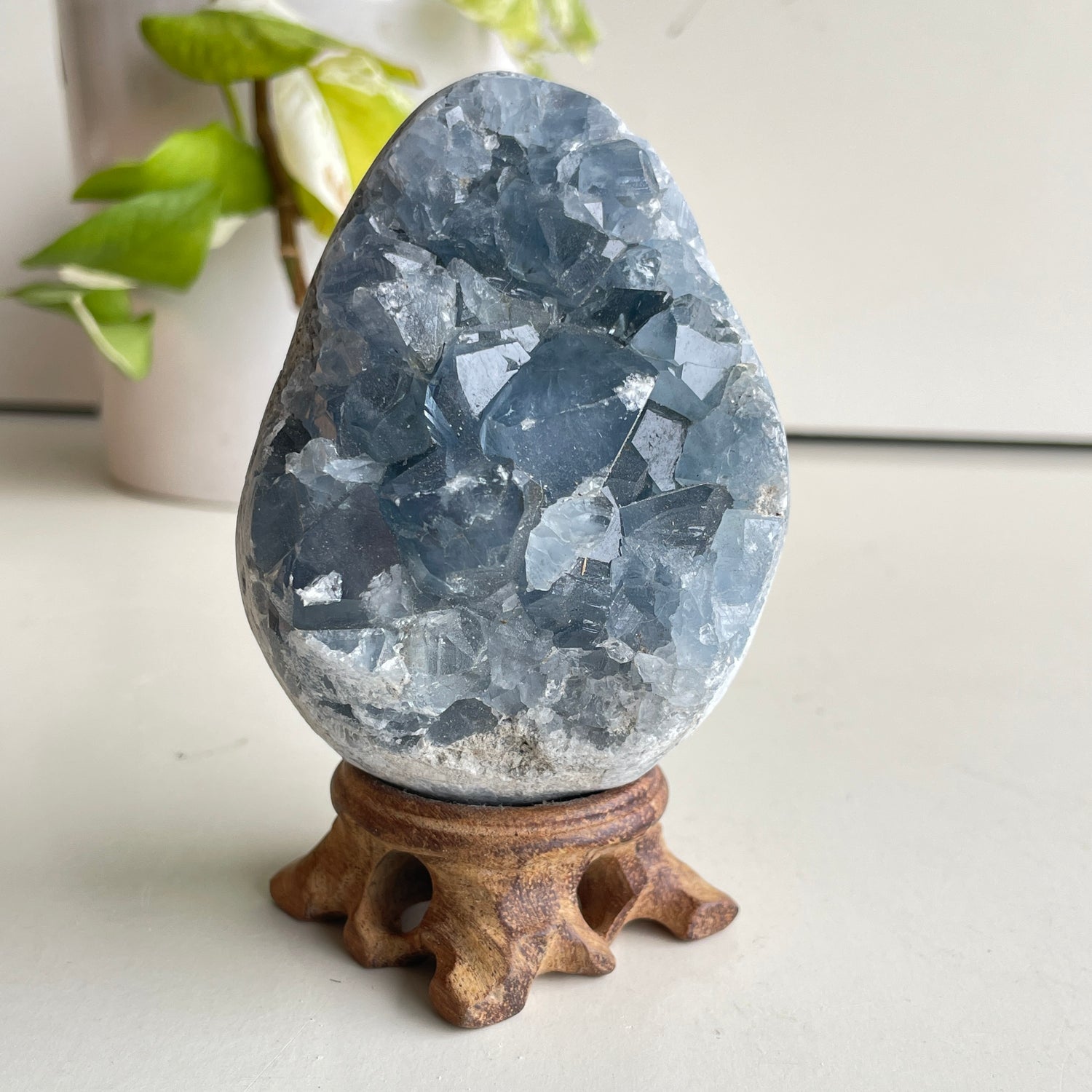 Celestite Geode Egg 670g