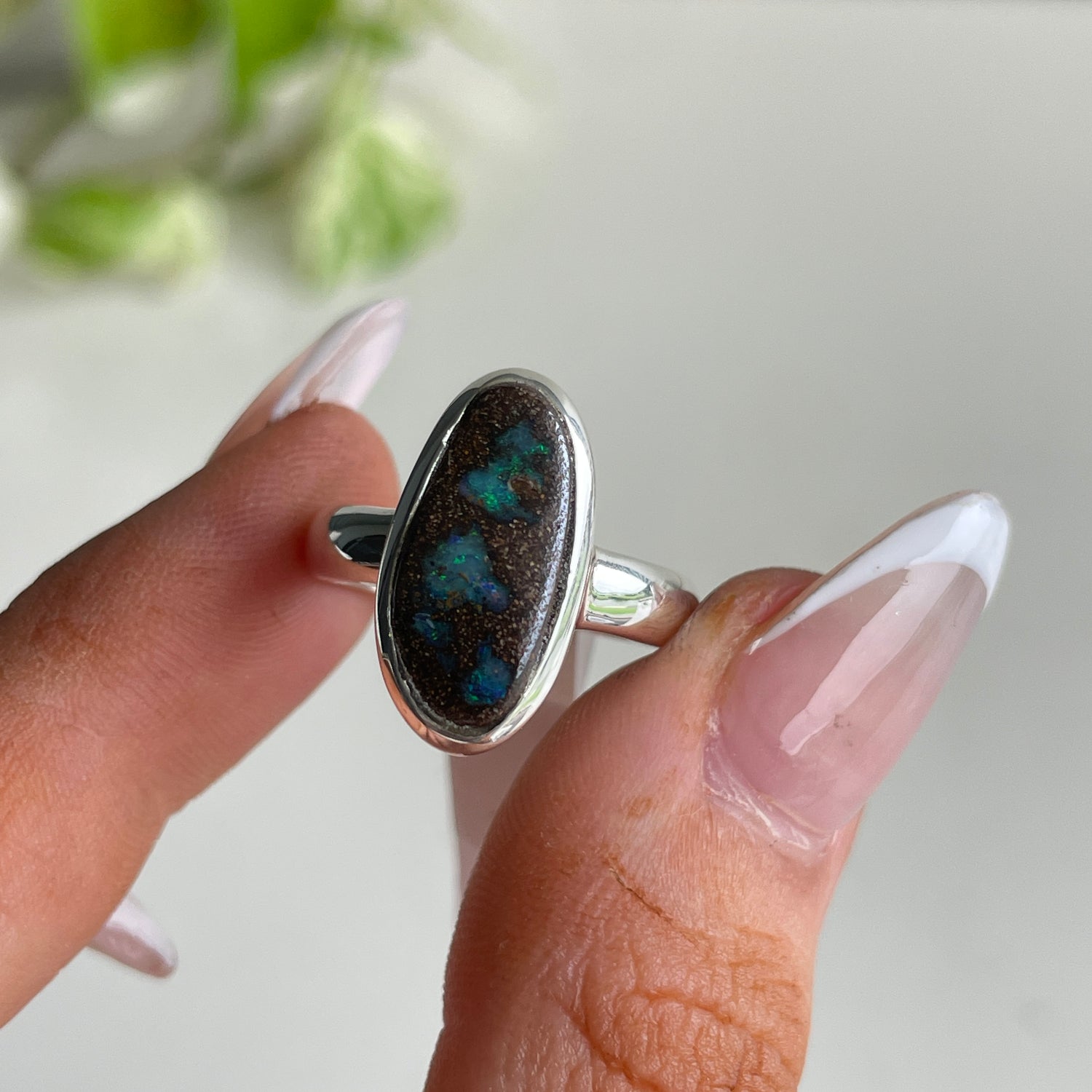 Boulder Opal Ring Sz6.5