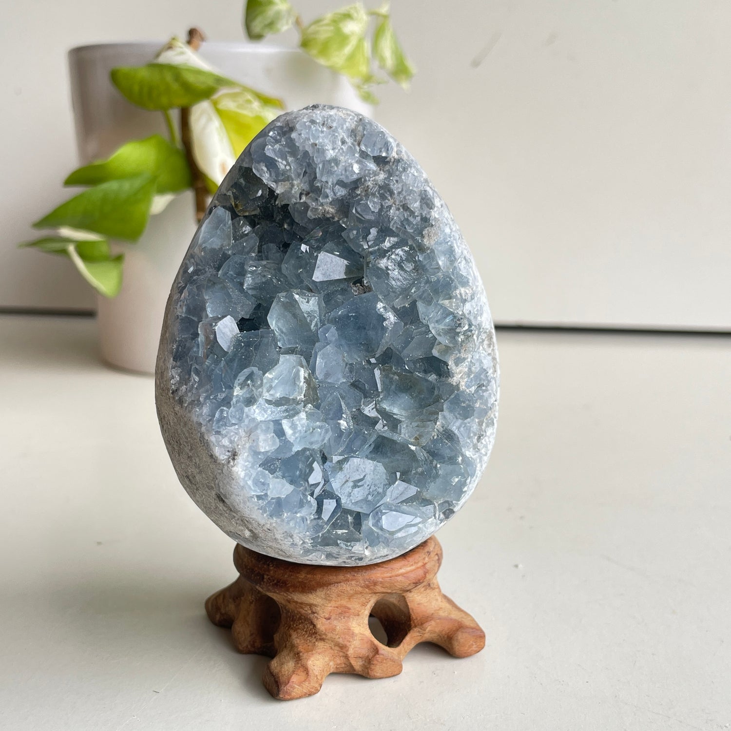 Celestite Geode Egg 760g