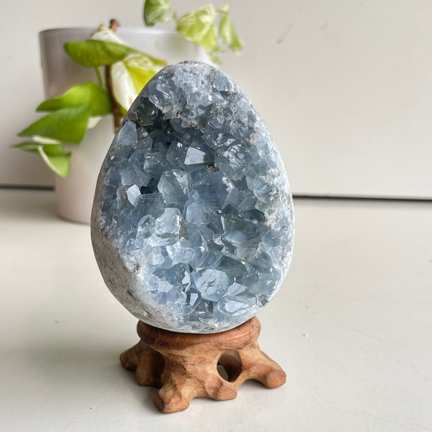 Celestite Geode Egg 760g