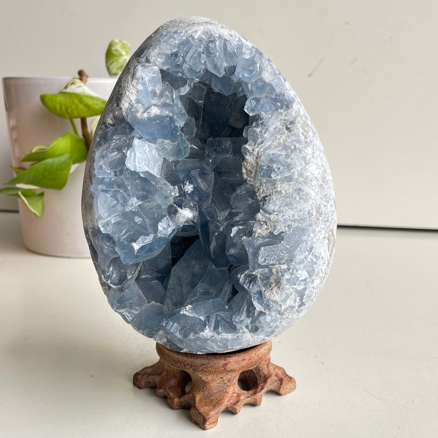 Celestite Geode Egg 2.672kg