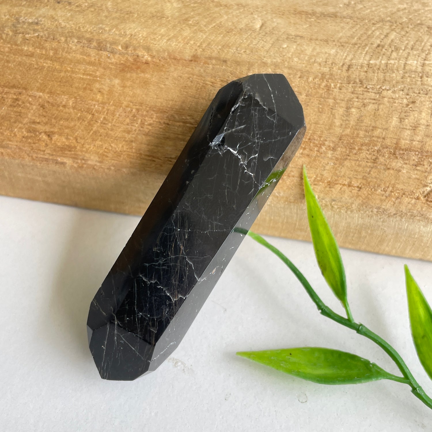 Black Tourmaline Double Terminator 6.4cm